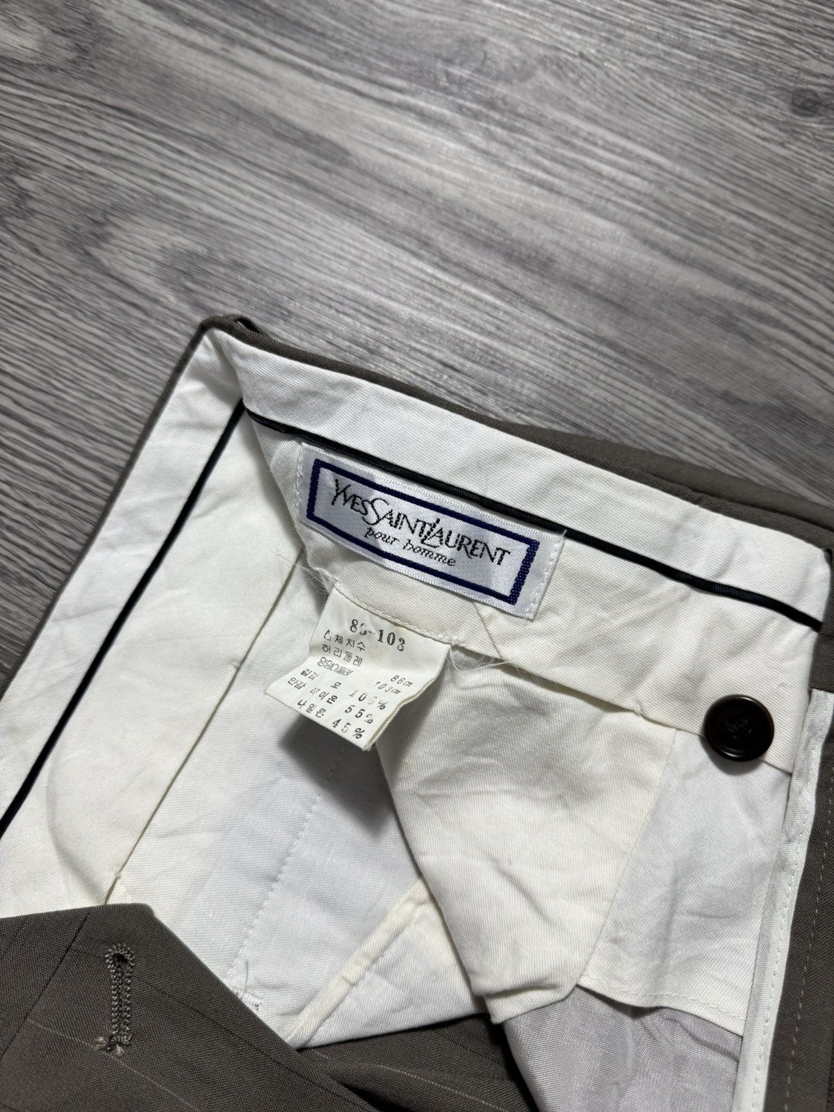 Yves Saint Laurent Yves Saint Laurent Pour Homme Trousher Pants Size US 31 - 4 Thumbnail