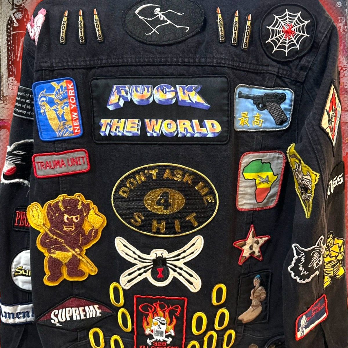 Supreme 🚨GRaiL ALeRt🚨2018 SuPReMe PaTcHeS 🚸 DeNiM TRuCKeR JaCKet 🧥 Size US M / EU 48-50 / 2 - 7 Thumbnail