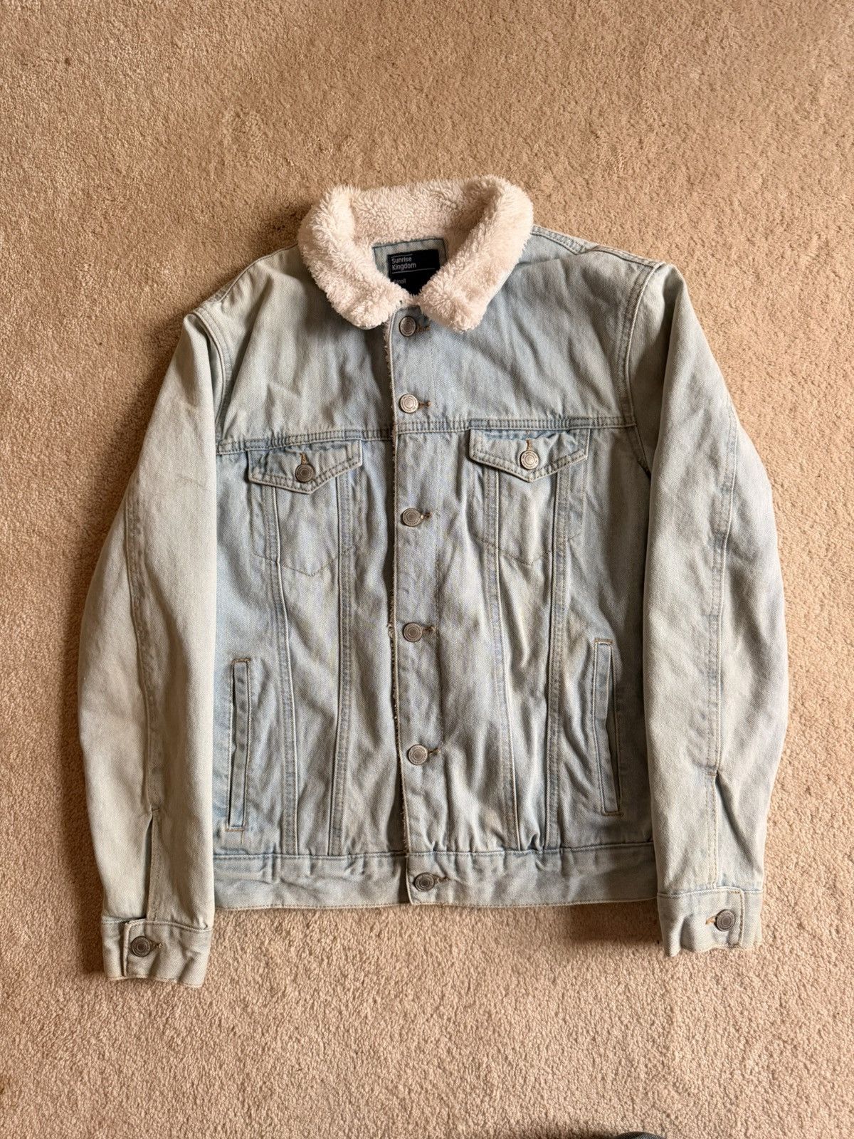 Other Sunrise kingdom mens sherpa denim trucker jacket size S Size US S / EU 44-46 / 1 - 1 Thumbnail