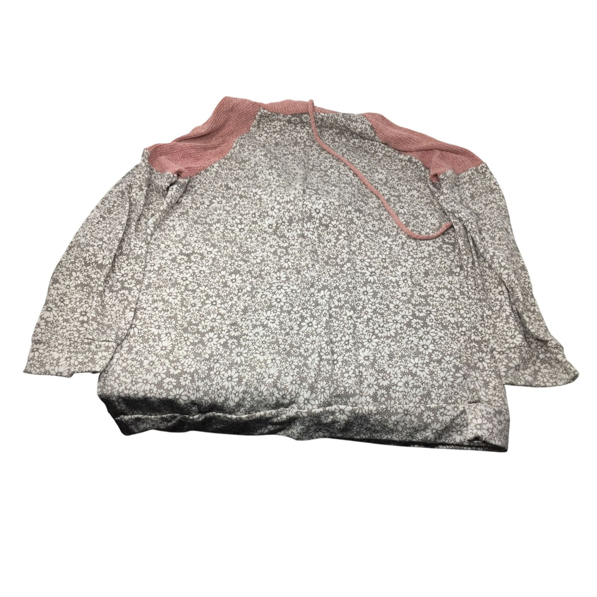Other ''Lovely J'' Womens Flower Patterned Hoodie Size 2XL Size XXL / US 16-18 / IT 52-54 - 2 Thumbnail