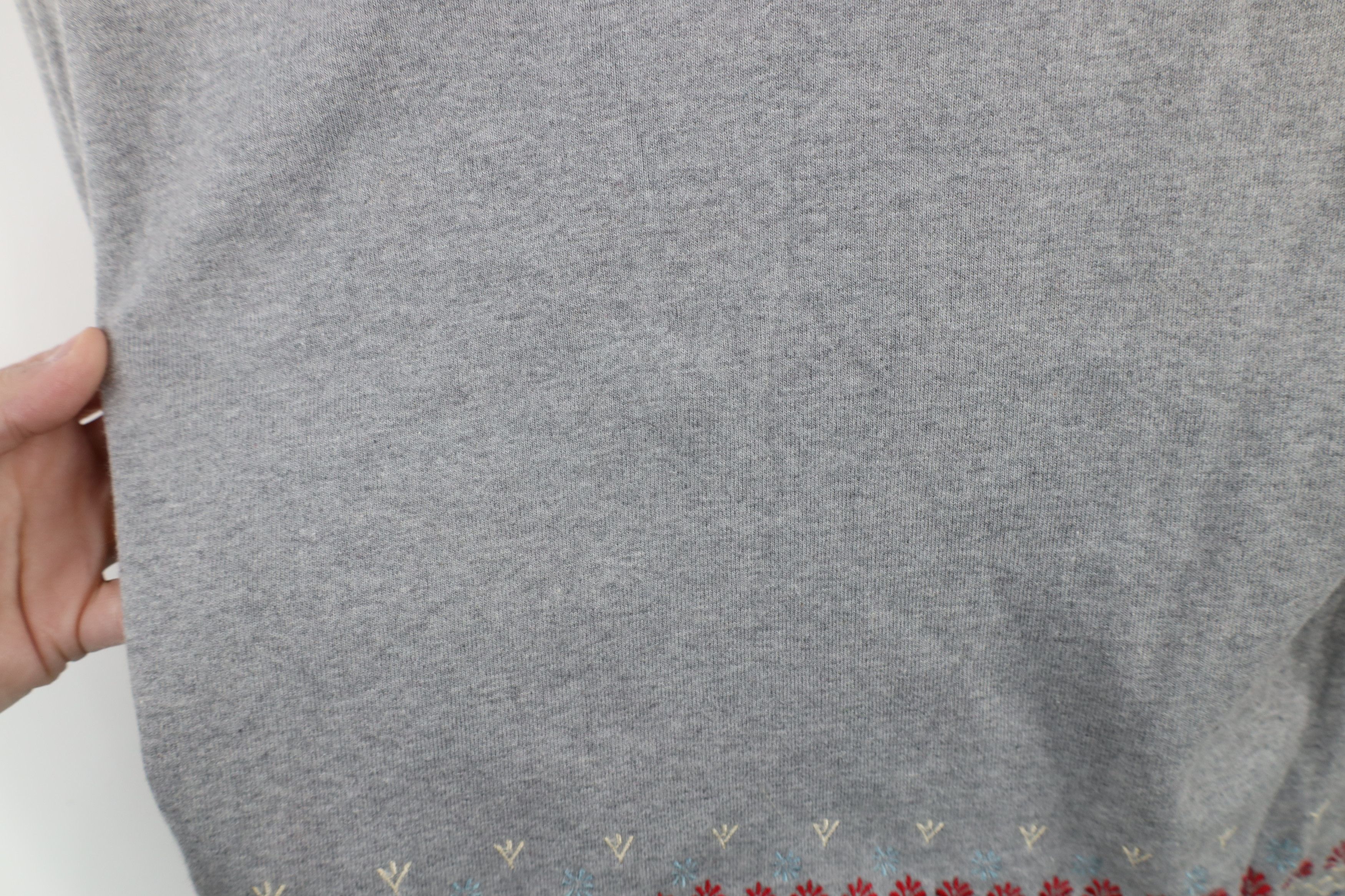 Vintage Vintage 90s Y2K Mudd Babydoll Ribbed Thermal T-Shirt Gray Size L / US 10 / IT 46 - 6 Thumbnail