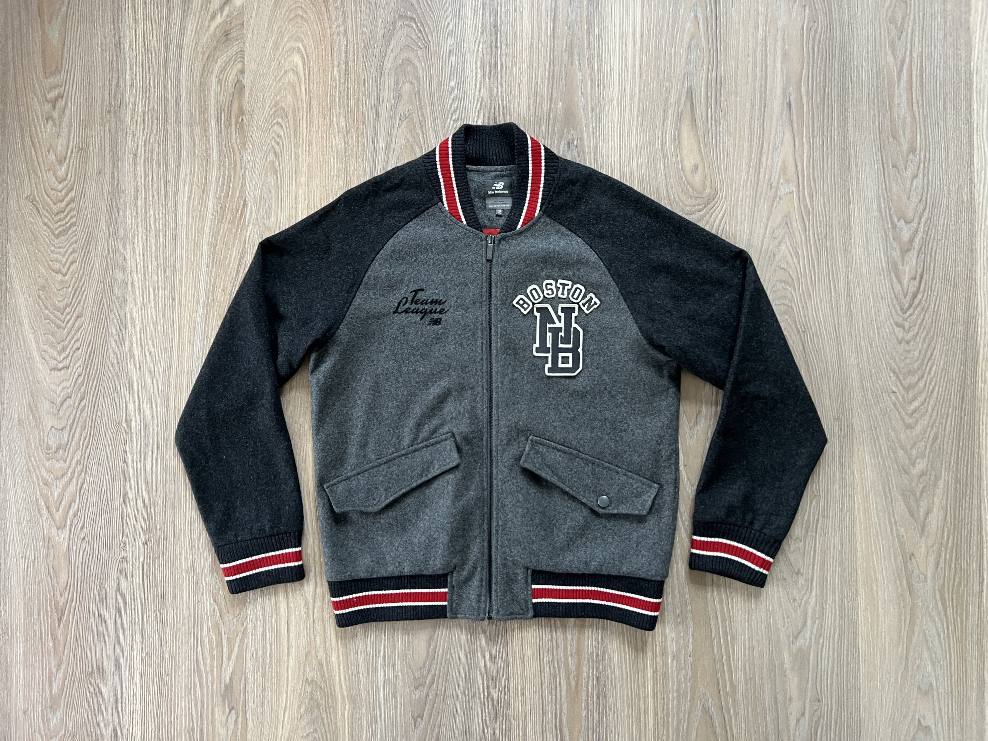 New Balance Vintage New Balance Boston Embroidery Logo Jacket Size US XL / EU 56 / 4 - 1 Thumbnail