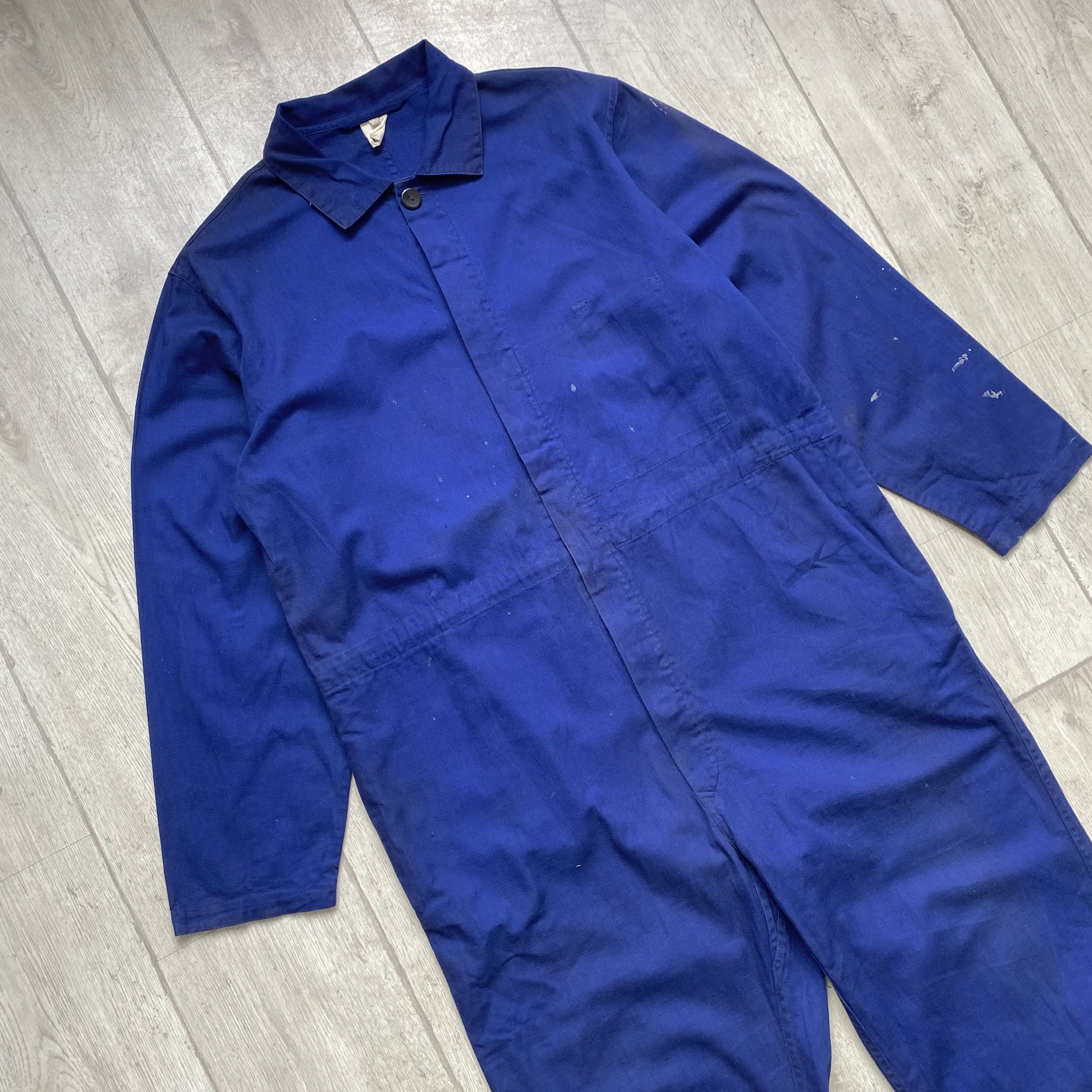 Vetra ⚙️ Vintage Faded Sanfor Worker French Coverall Le Laboureur Size US 32 / EU 48 - 9 Thumbnail