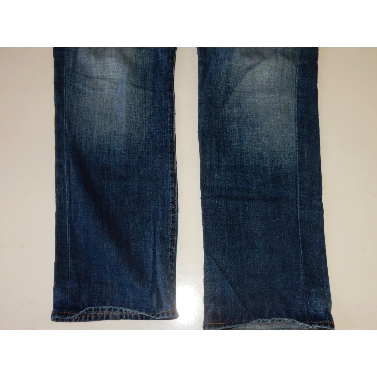 Lucky Brand Lucky Brand Men's Denim Jeans Size 31x30 Blue Straight US Made Small Rip Size US 31 - 3 Thumbnail