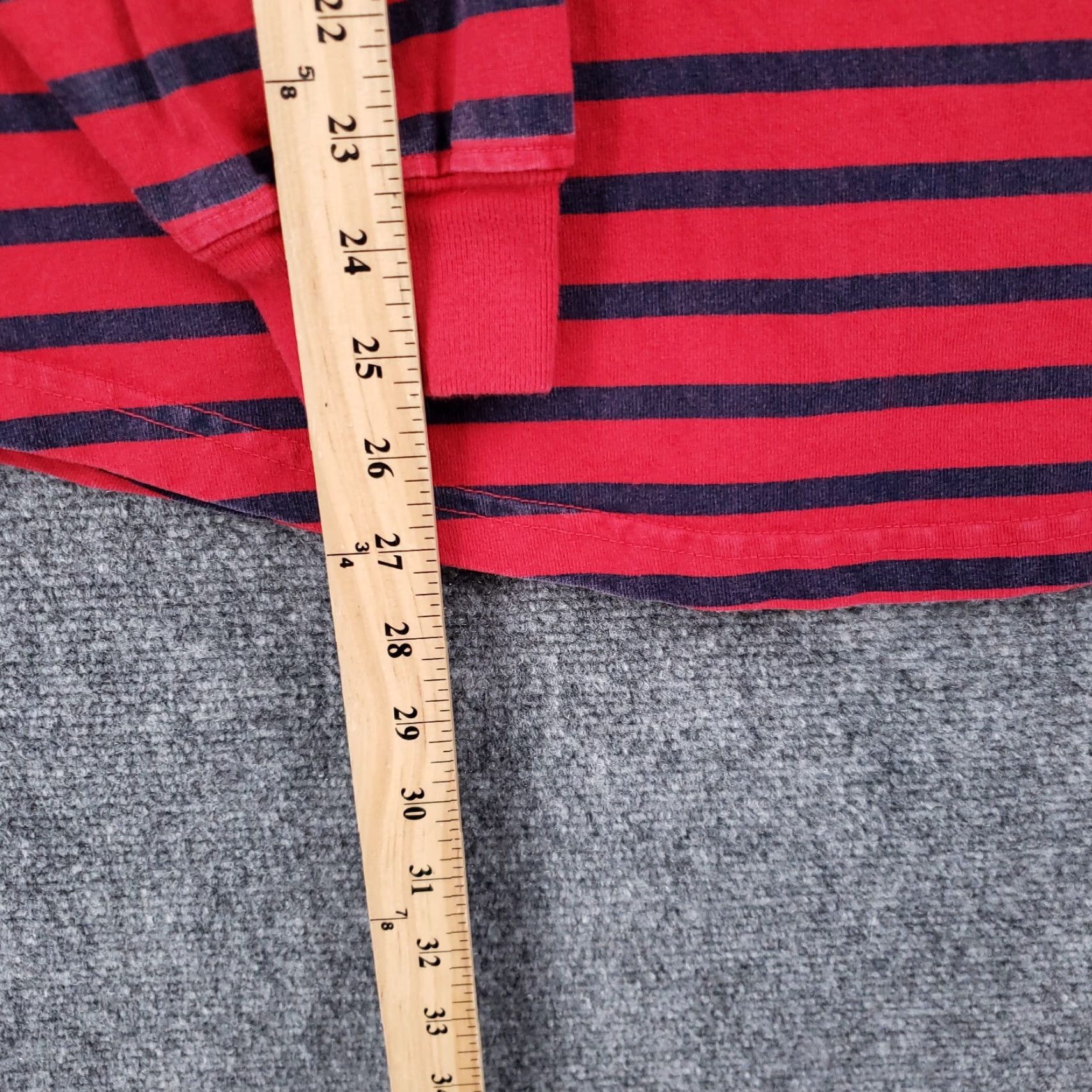 ESPIRIT Spirit Jersey Shirt Mens S Red Stripe Cotton Size US S / EU 44-46 / 1 - 4 Thumbnail