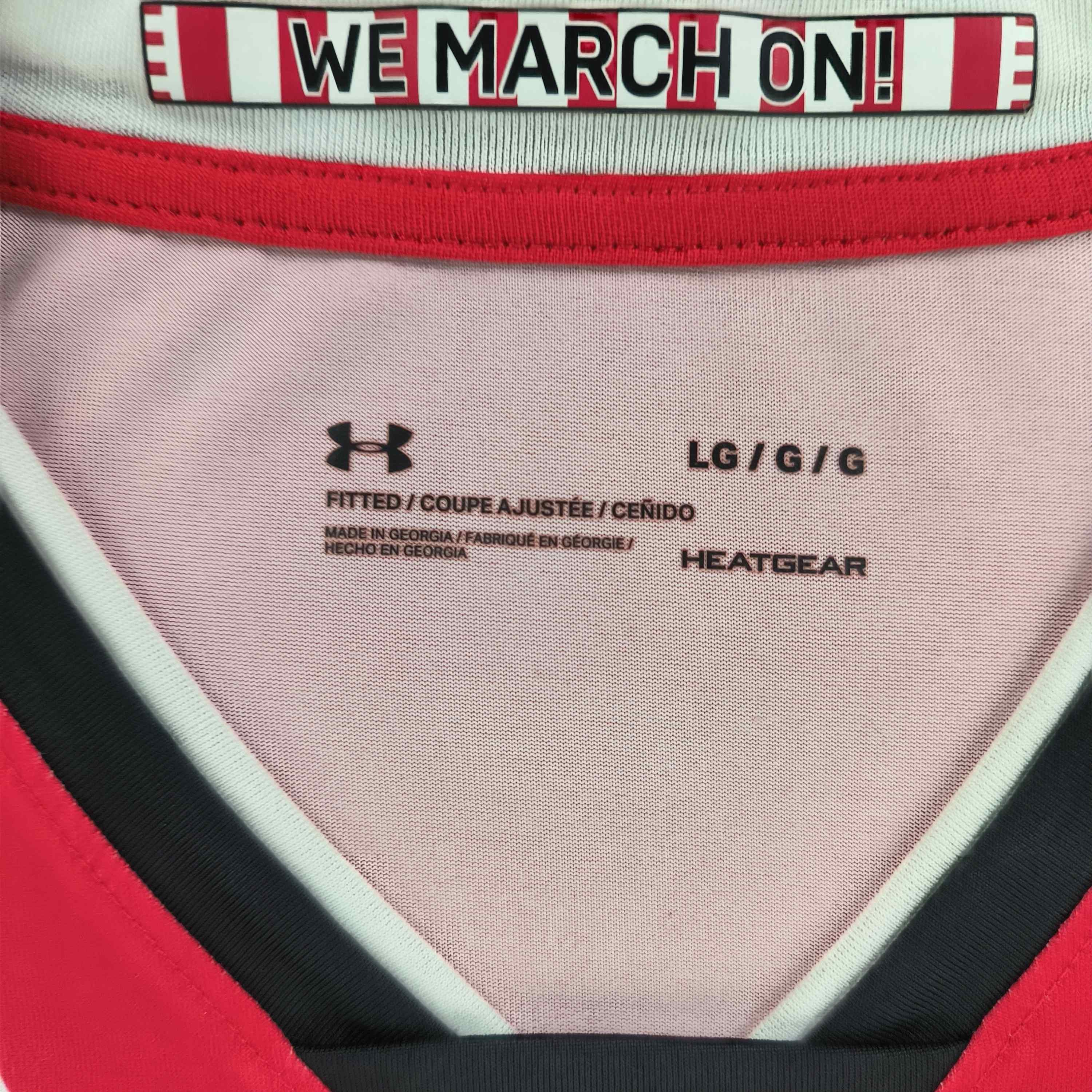 Under Armour Southampton 2020-21 home sponsorless football jersey size L Size US L / EU 52-54 / 3 - 4 Thumbnail