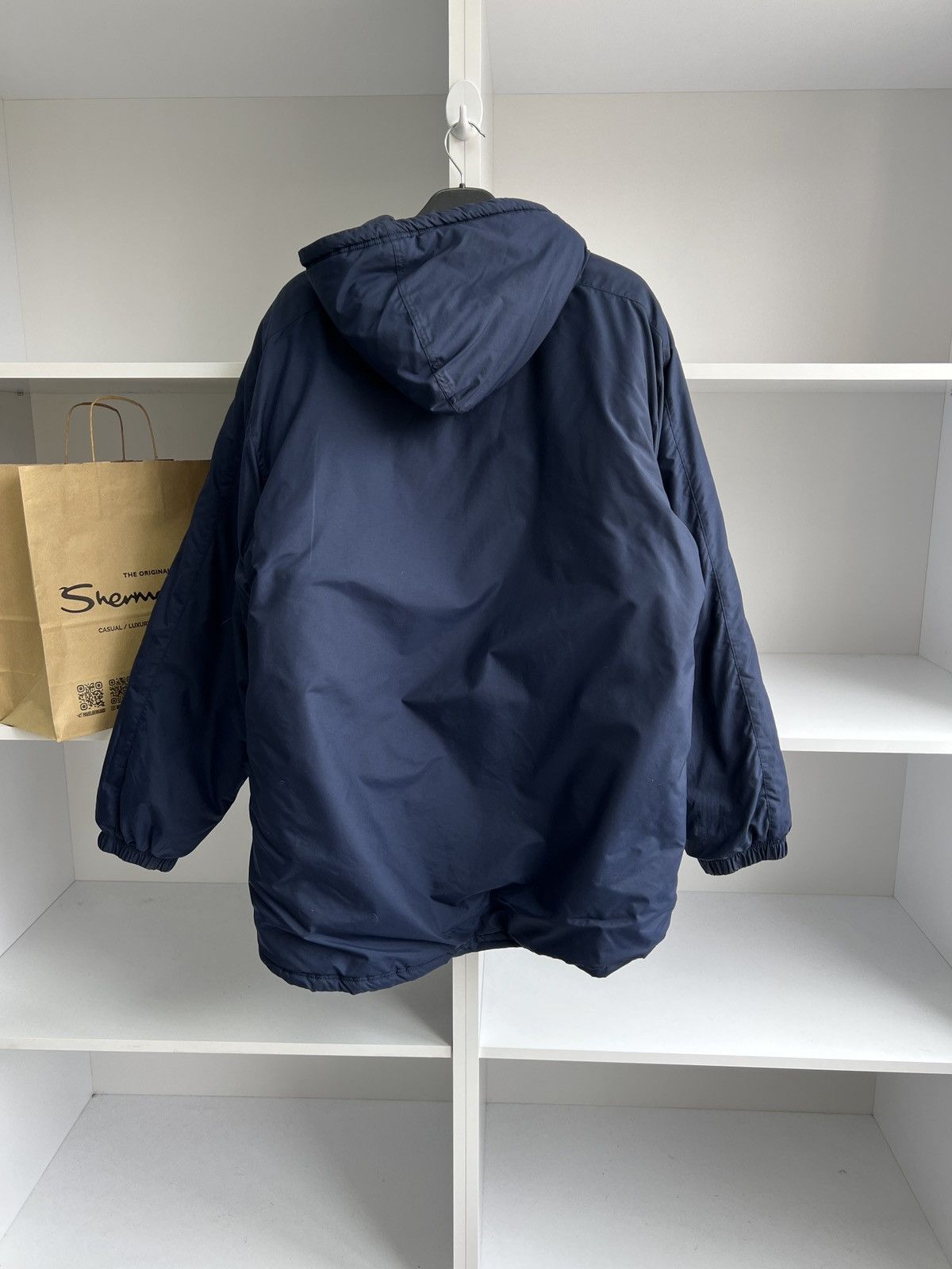 Nike × Vintage 90s Nike Retro Logo Vintage Y2K Puffer Outdoor Jacket Size US XL / EU 56 / 4 - 18 Thumbnail
