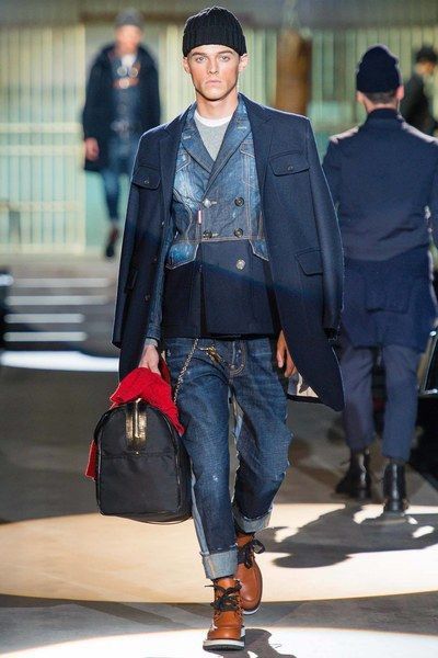 Dsquared2 AW17 DSQUARED2 LAYERED-DESIGN BLAZER DISTRESSED DENIM JACKET Size US M / EU 48-50 / 2 - 21 Thumbnail