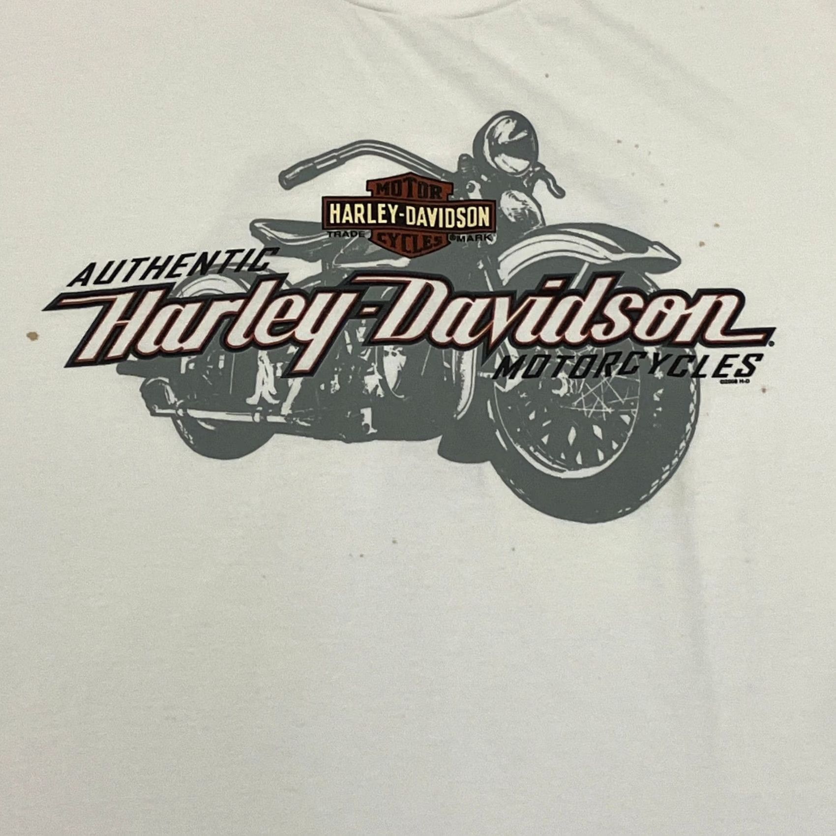 Harley Davidson VINTAGE Harley Davidson T Shirt Mens XL White 2008 Motorcycle Biker Graphic Tee Size US XL / EU 56 / 4 - 2 Thumbnail