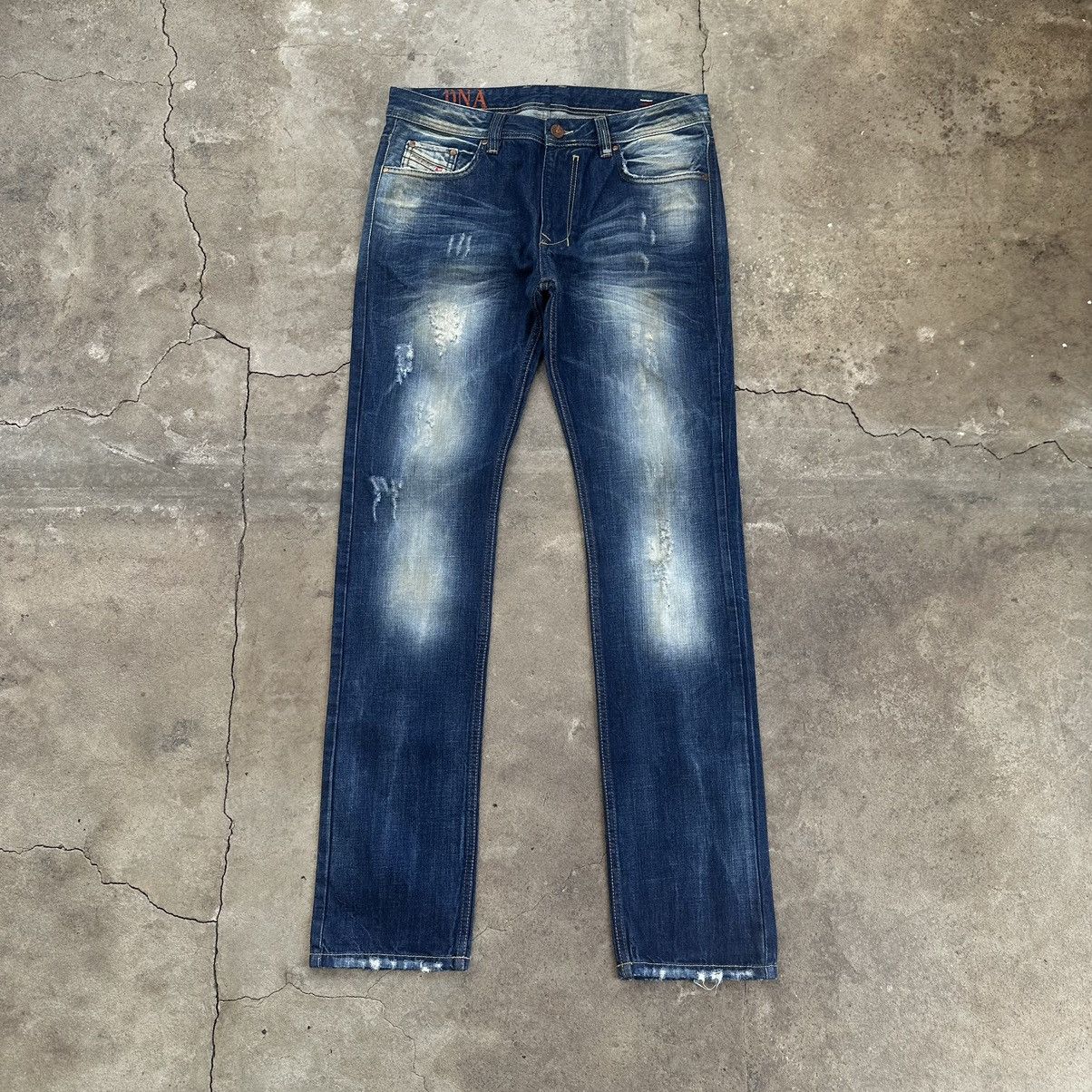 DNA × Diesel 🔥 MUDWASH 🔥VINTAGE DIESEL x DNA JEANS RIPPED DENIM PANTS W33 Size US 33 - 1 Thumbnail