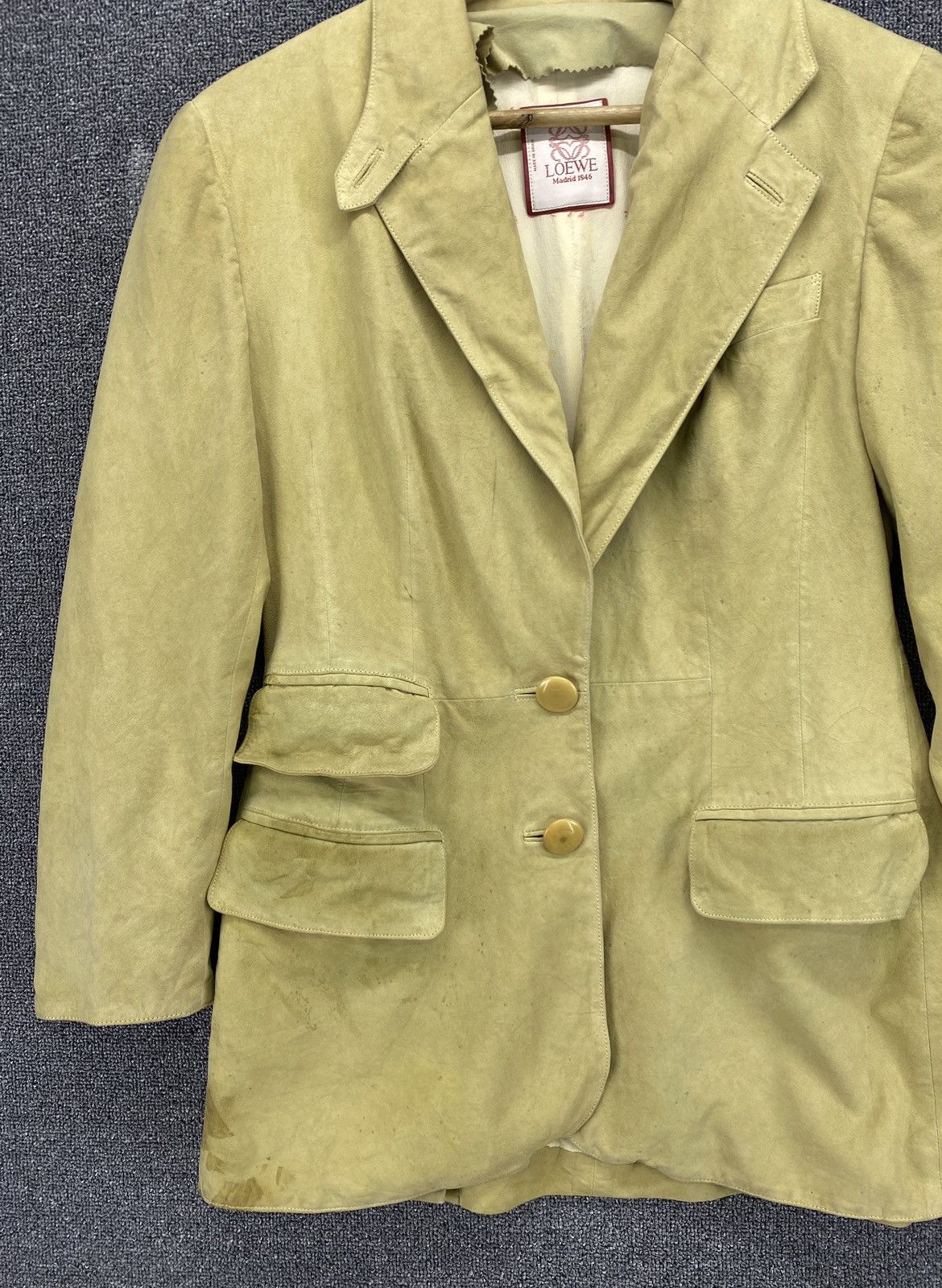 Loewe Vintage Loewe Madrid Leather Blazer Coats Jacket Size M / US 6-8 / IT 42-44 - 6 Thumbnail