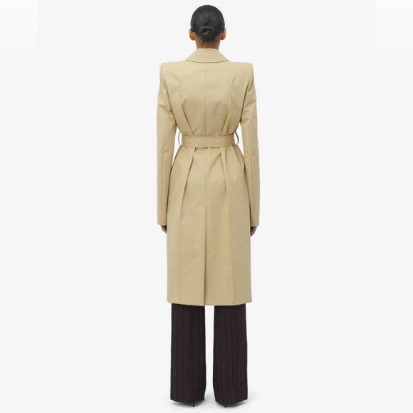 Alexander McQueen o1srvl11e0226 Trench Coat In Beige Size S / US 4 / IT 40 - 3 Thumbnail