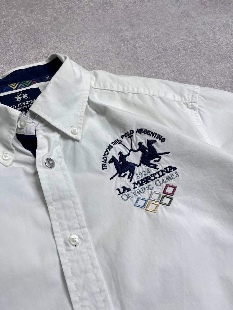 La Martina × Vintage Vintage La Martina Big Logo Polo Shirt Y2K M Size US L / EU 52-54 / 3 - 6 Thumbnail