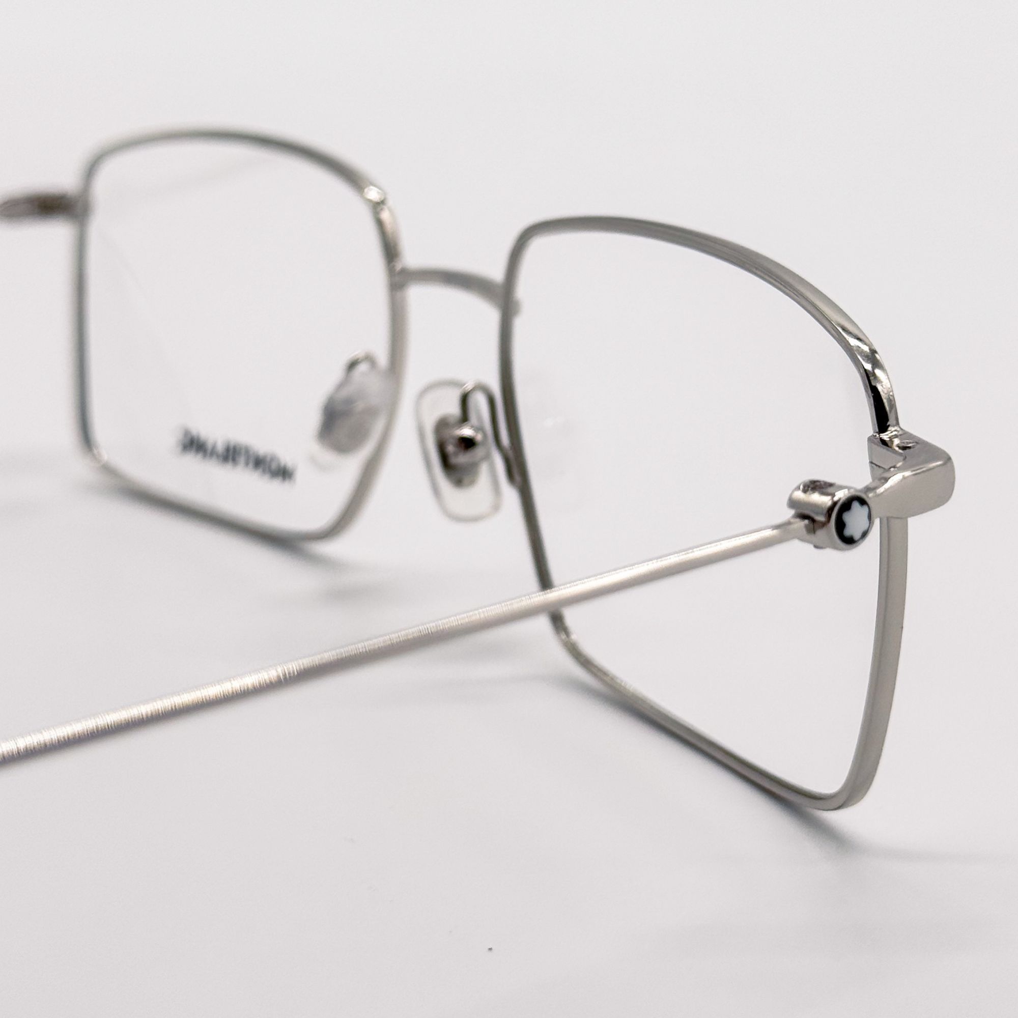 Montblanc NEW MONTBLANC EYEGLASSES MB0076O 006 SILVER MEN EYEWEAR Size ONE SIZE - 6 Thumbnail