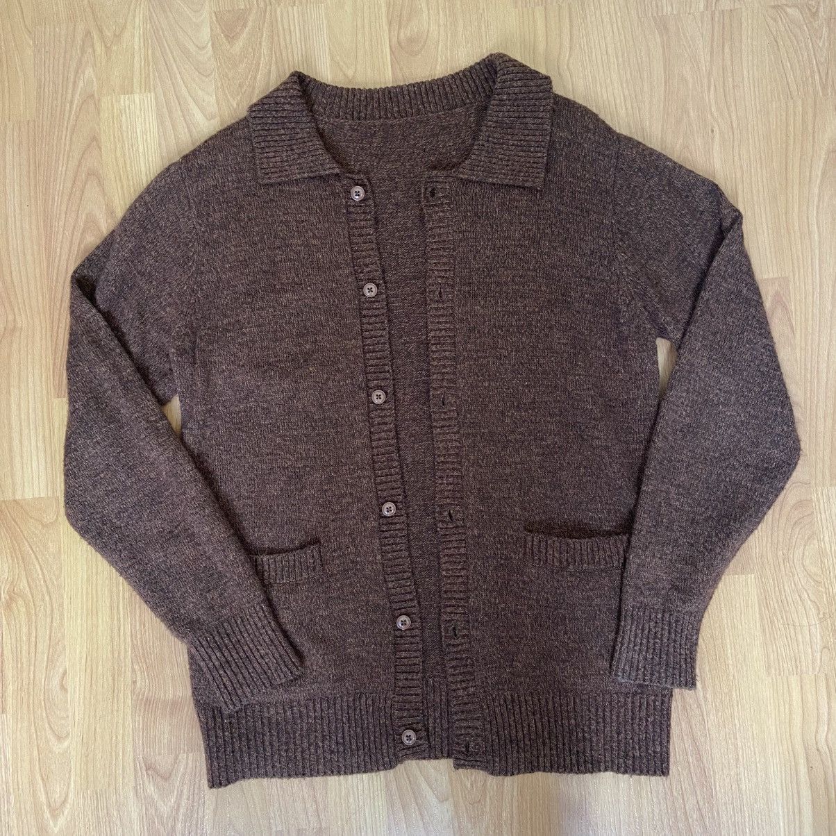 Obey Obey Brown Two Pocket Grandpa Cardigan Sweater Men’s Sweater Size US S / EU 44-46 / 1 - 1 Thumbnail