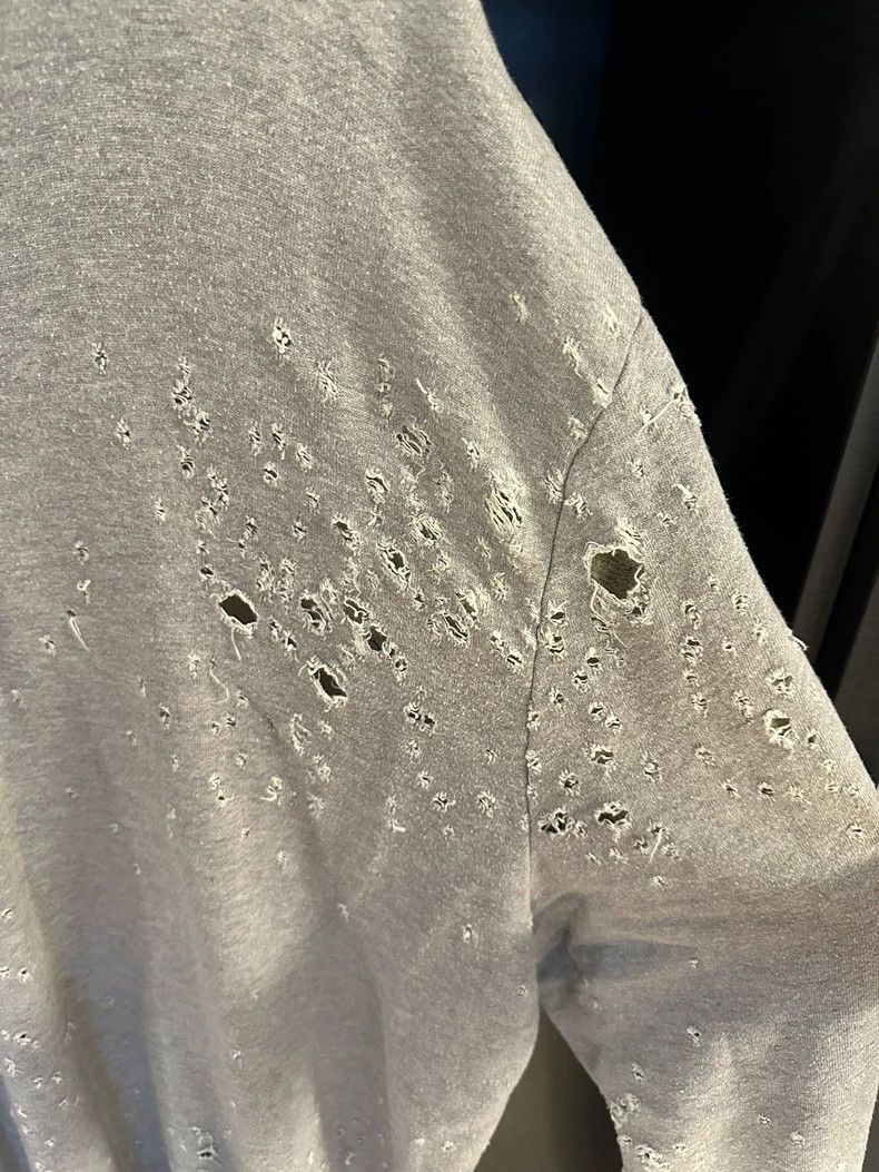 Amiri Amiri OG Grey Shot Hoodie Size US XL / EU 56 / 4 - 5 Thumbnail