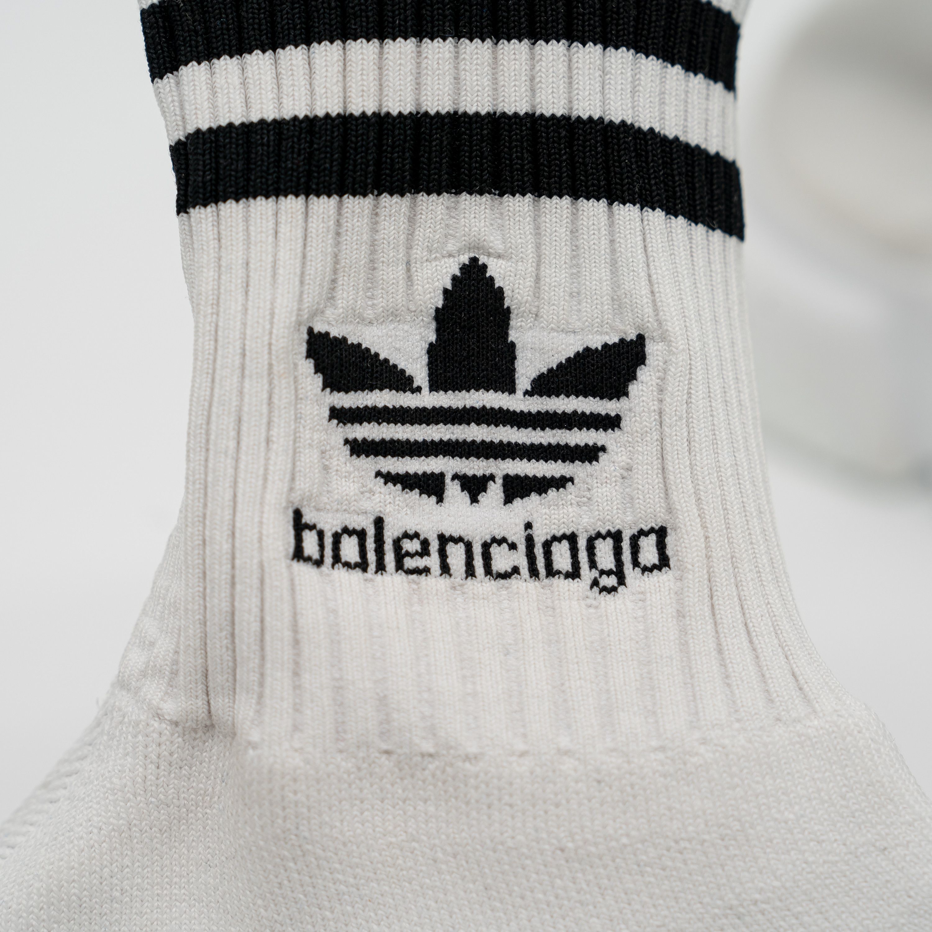 Adidas × Balenciaga Balenciaga Adidas Speed High-Top Sneakers White Black Size US 10 / IT 40 - 8 Thumbnail