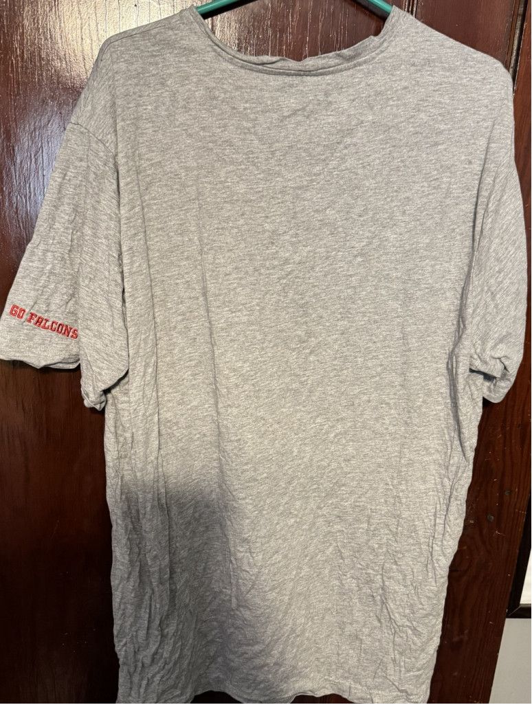 The Unbranded Brand Atlanta Falcons S/S Vintage Logo Henley Men Sz XL Gray Size US XL / EU 56 / 4 - 2 Thumbnail