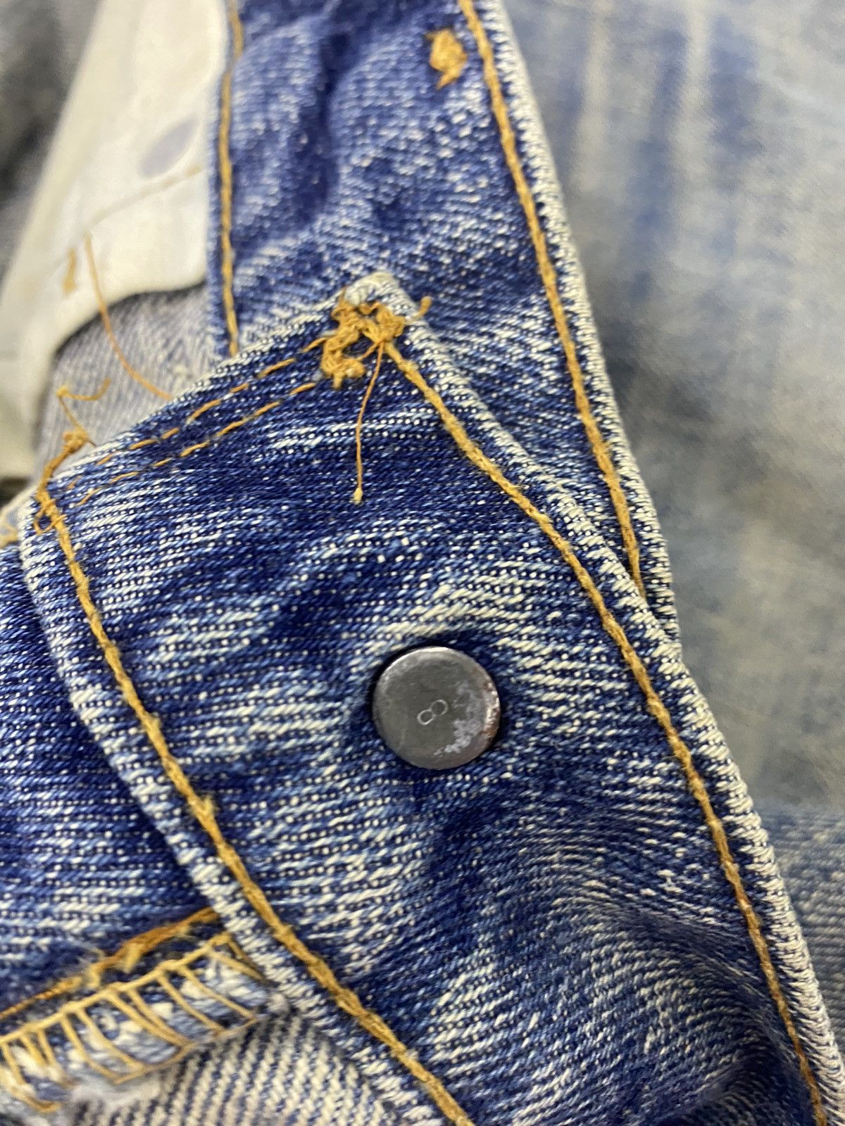 Levi's P762 VTG LEVI'S BUTTON NO 8 FLARED RUSTY JEANS Size US 36 / EU 52 - 11 Thumbnail