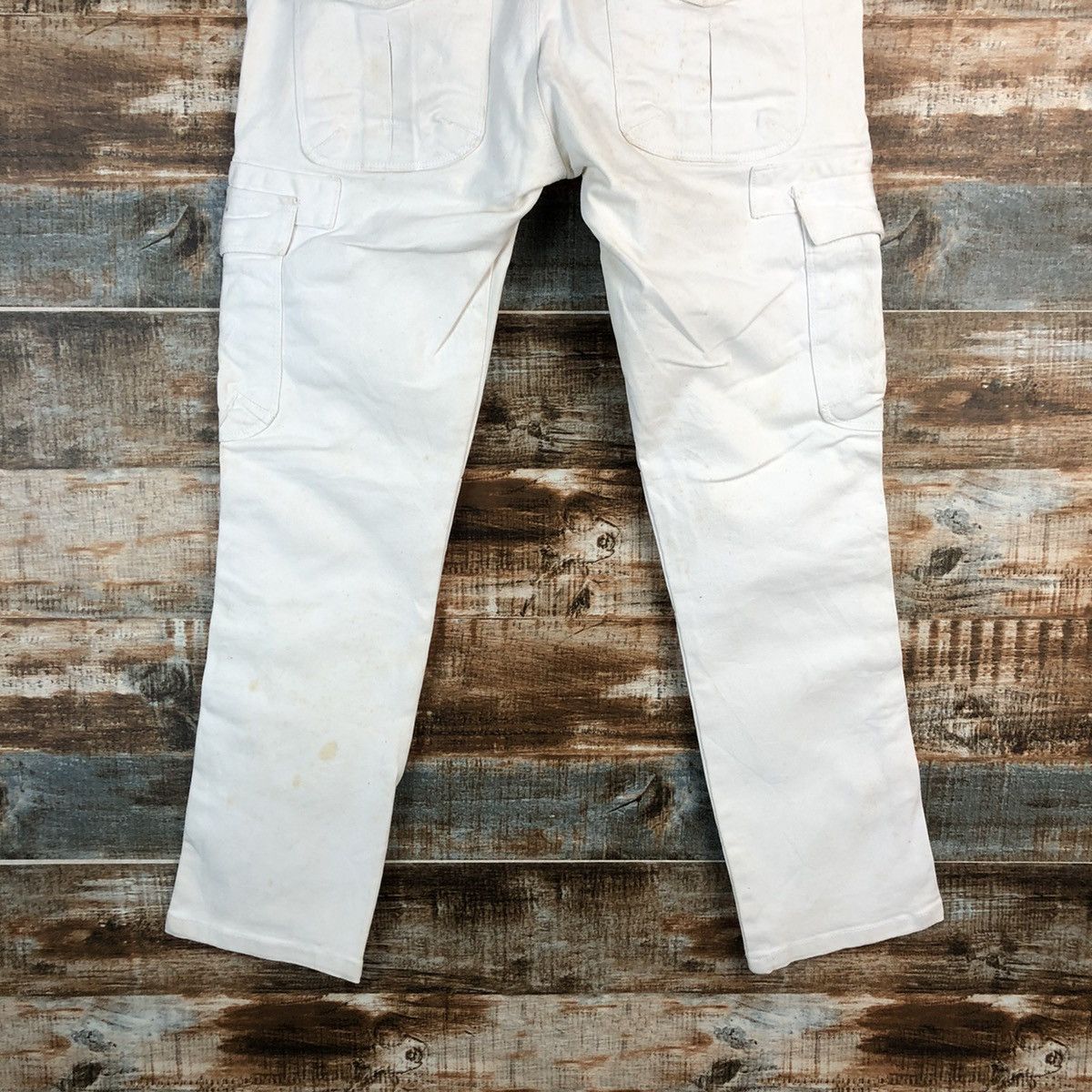 Vintage Authentic White utility tactical cargo vintage Pants #A2384 Size US 31 - 17 Thumbnail