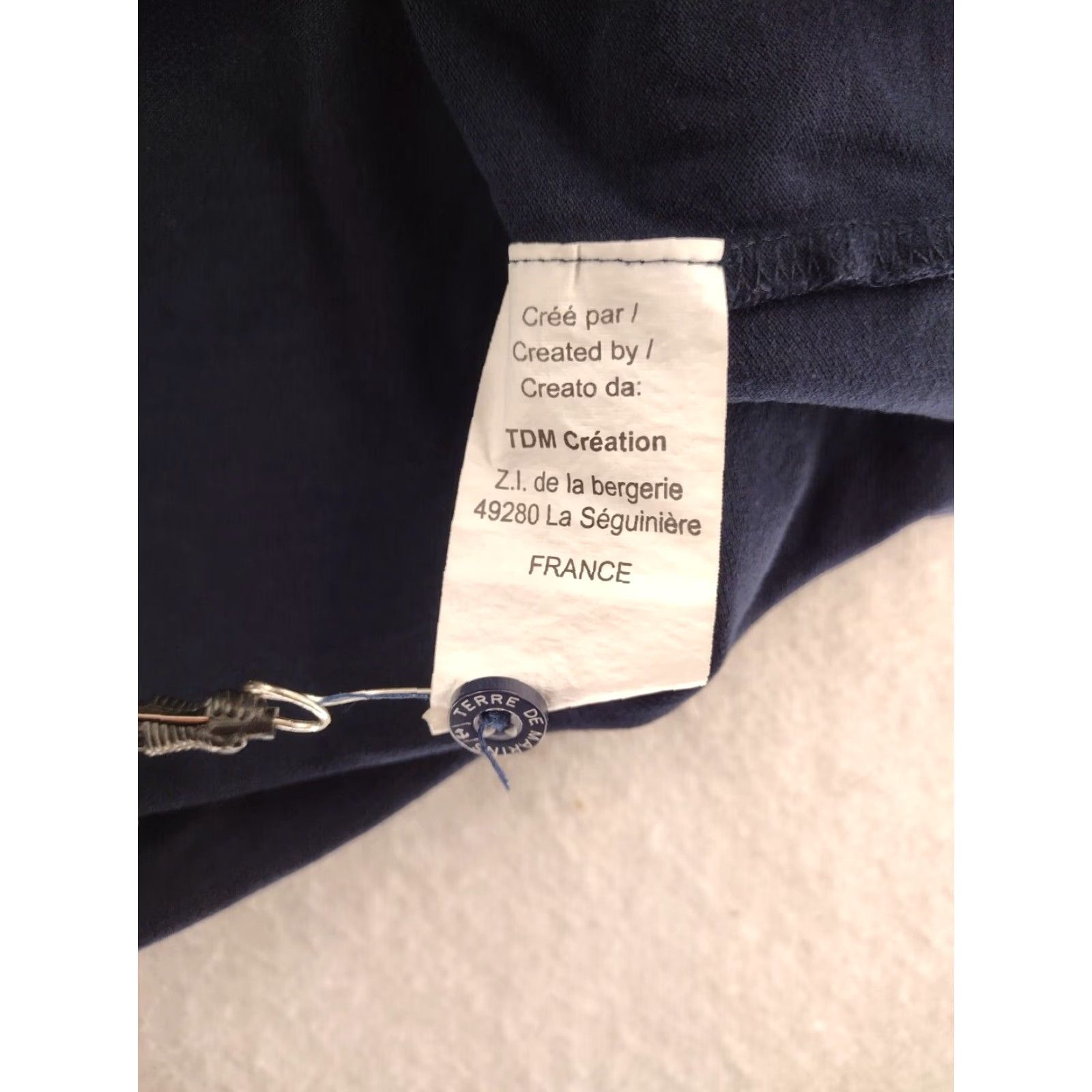 Vintage Terre de Marins Polo Shirt Mens XL Short Sleeve Black Graphic Casual Wear Size US XL / EU 56 / 4 - 5 Thumbnail