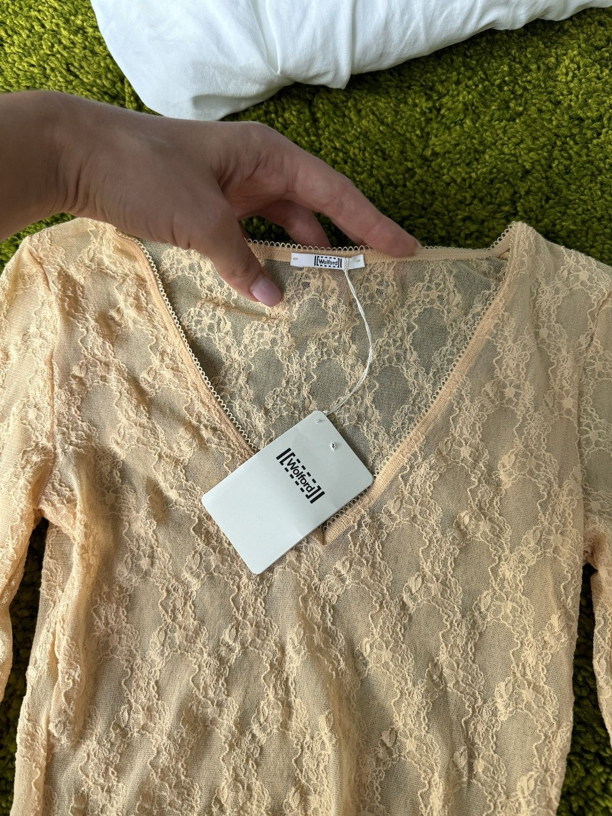 Designer × Wolford Wolford NWT avant garde crochet bodysuit Size M / US 6-8 / IT 42-44 - 4 Thumbnail