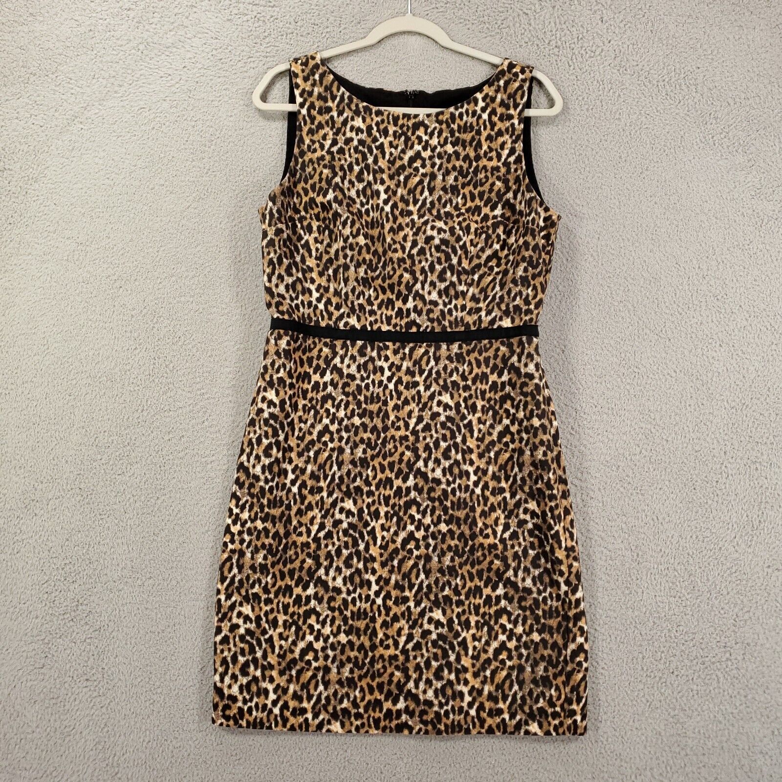 Loft Loft Dress Womens 10 Animal Print Pencil Shift Back Zip Mini Grailed