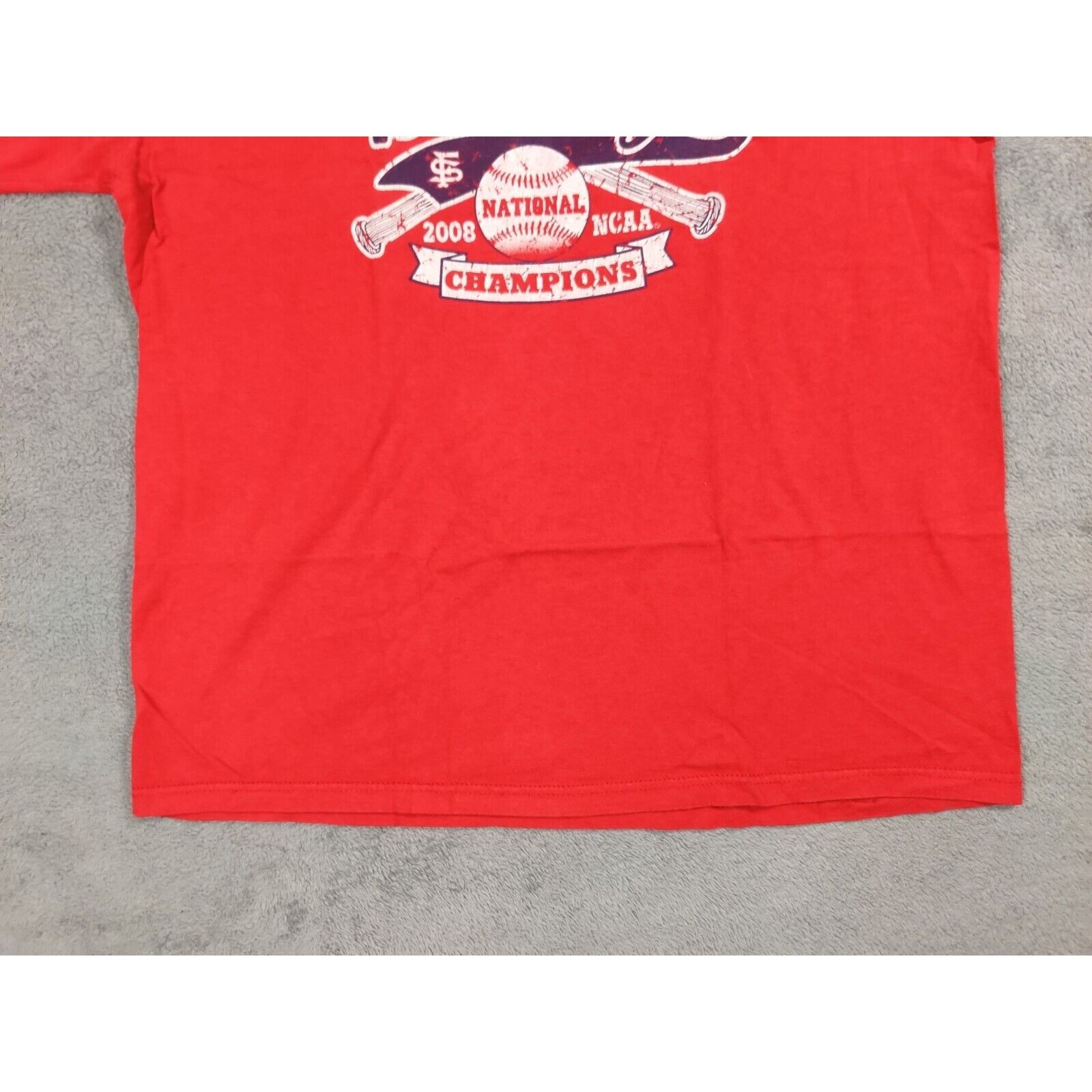 Jerzees Fresno State Bulldogs Shirt Adult Mens Large Red 2008 NCAA Size US L / EU 52-54 / 3 - 5 Thumbnail