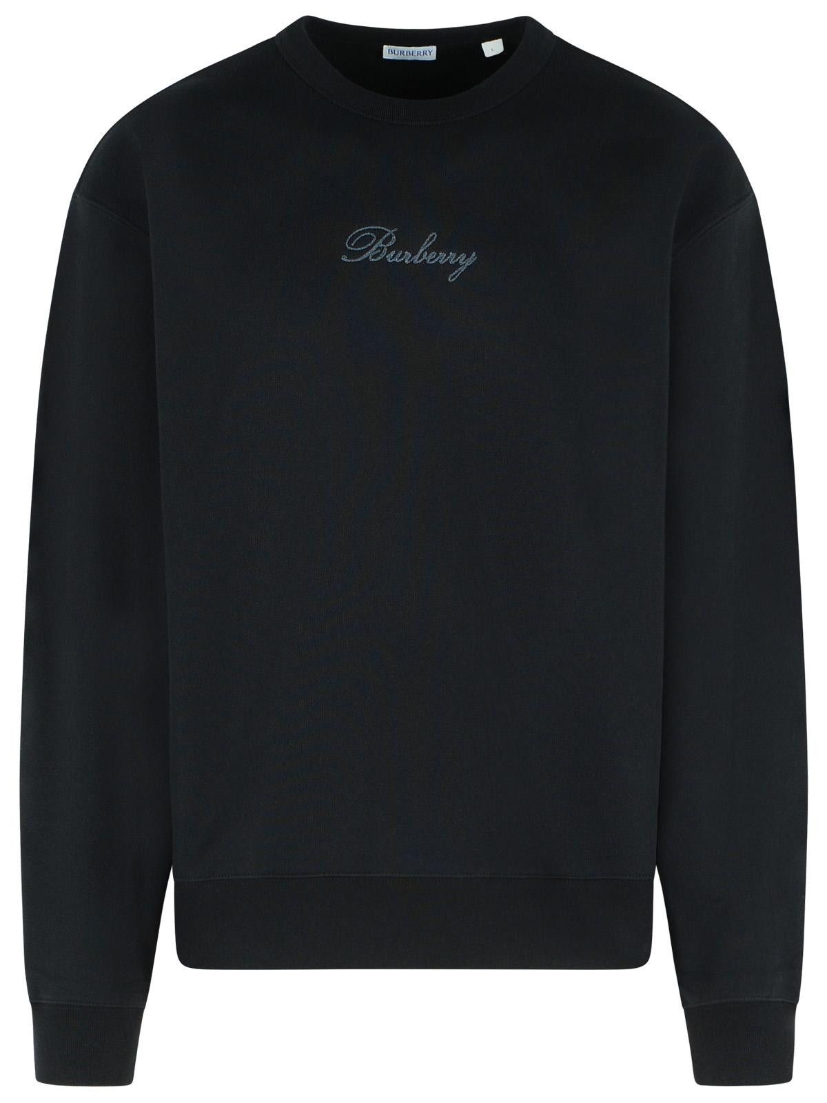 Burberry BURBERRY 'Rowan' Black Cotton Sweatshirt Size US XL / EU 56 / 4 - 1 Thumbnail