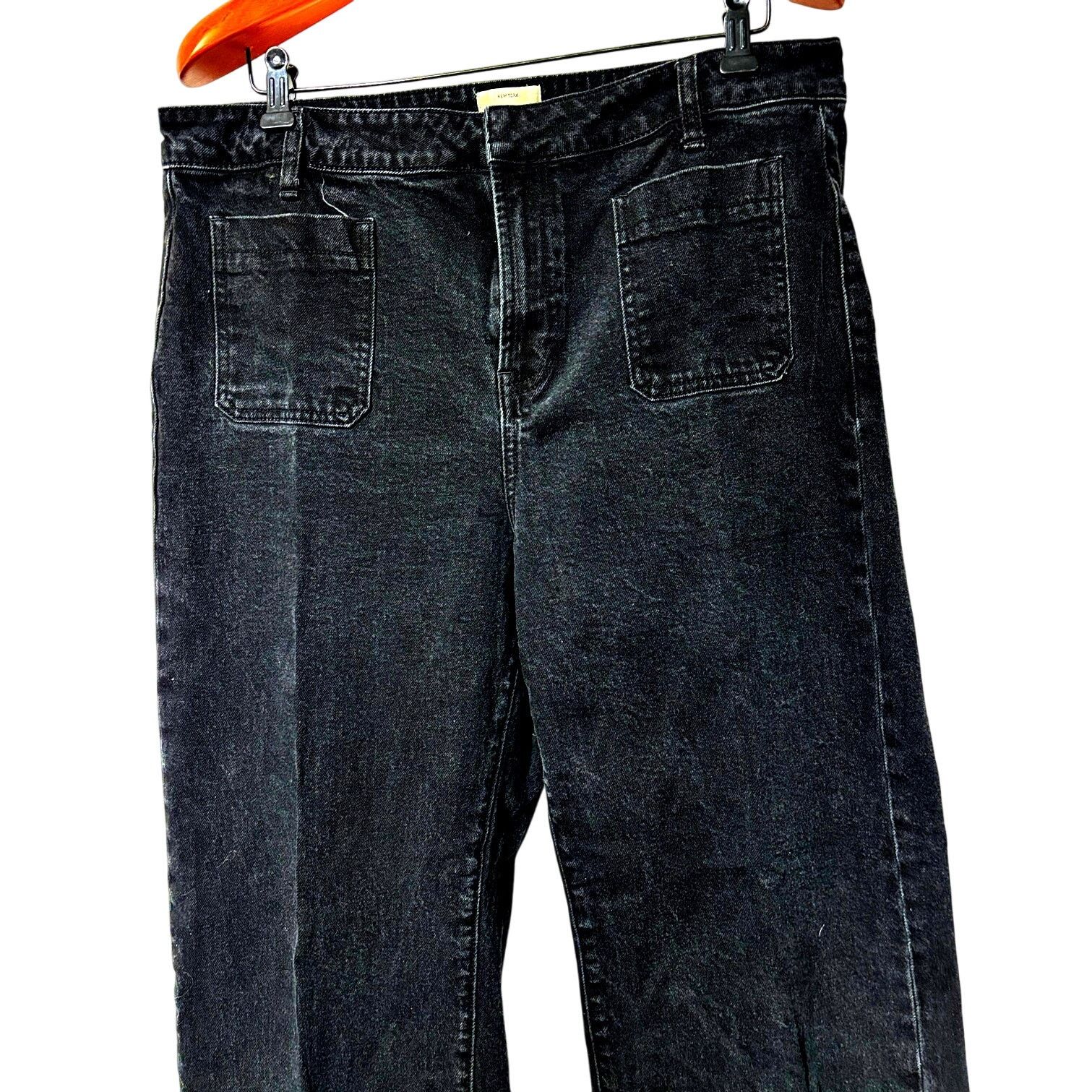 Other Size 14 | ELOQUII Women’s Wide Leg Black Denim Trouser Jeans Size 36" / US 14 / IT 50 - 4 Thumbnail