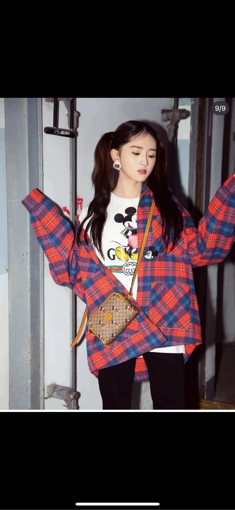 Gucci Gucci Disney Disney co-branded plaid Mickey embroidered jac Size US L / EU 52-54 / 3 - 6 Thumbnail