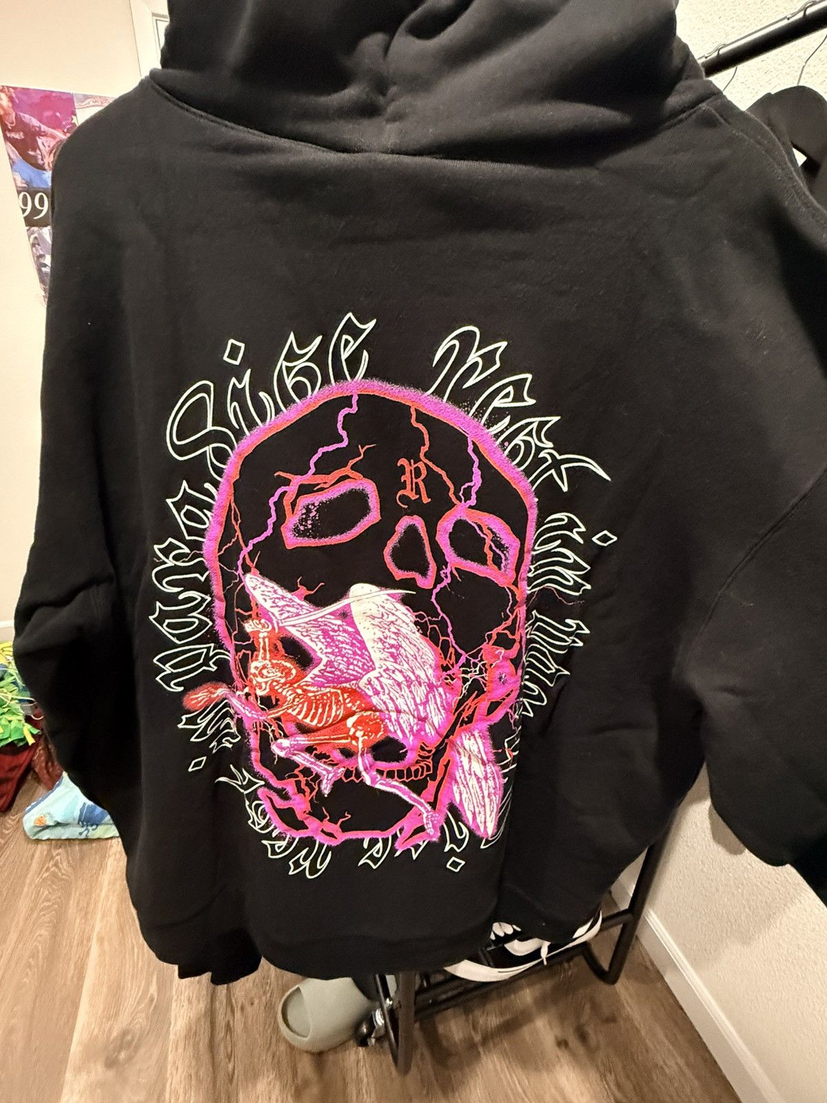 Revenge Revenge Skeleton Angel Hoodie Black XXL Size US XXL / EU 58 / 5 - 2 Thumbnail