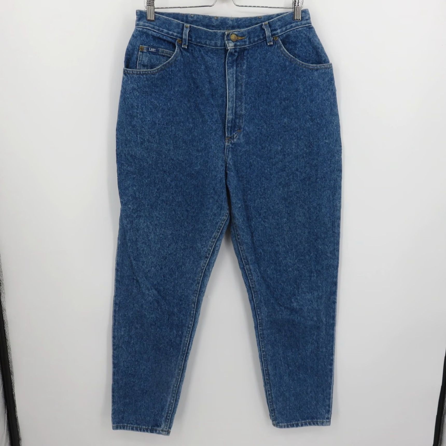 Lee VTG Lee Women Jeans 16 Blue Denim All Cotton Union Made USA Pockets High Rise Size 38" / US 16 / IT 52 - 7 Thumbnail