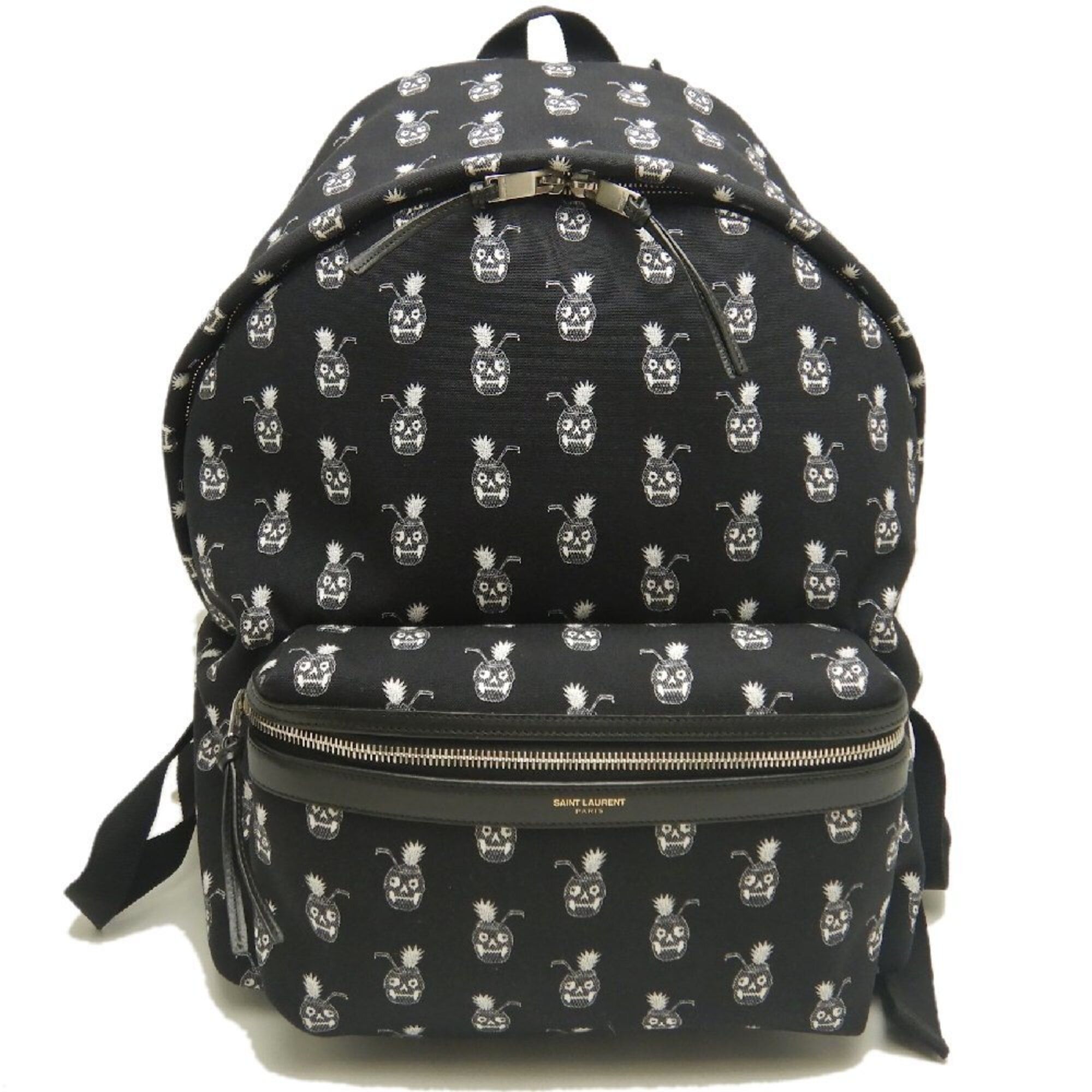 Saint Laurent Paris Saint Laurent Paris Studded Backpack Canvas