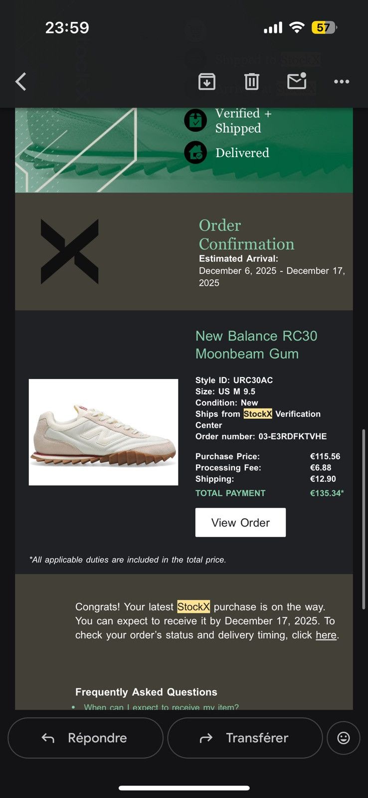 New Balance New Balance RC30 Moonbeam Gum Size US 9.5 / EU 42-43 - 8 Thumbnail