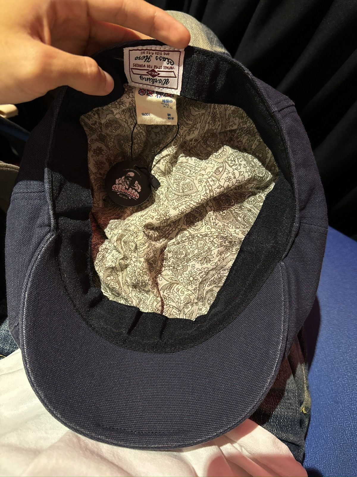 Japanese Brand Working Class Hero Denim flat hat Size ONE SIZE - 6 Thumbnail