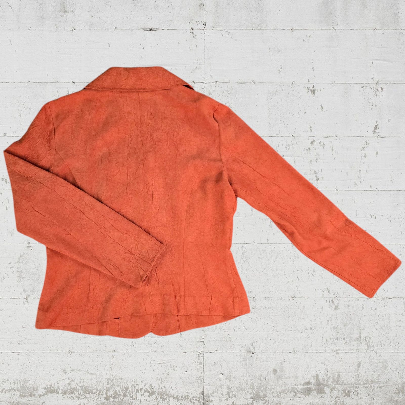 Vintage Vintage Orange Faux Suede 90s Jacket Size Small Size S / US 4 / IT 40 - 7 Thumbnail