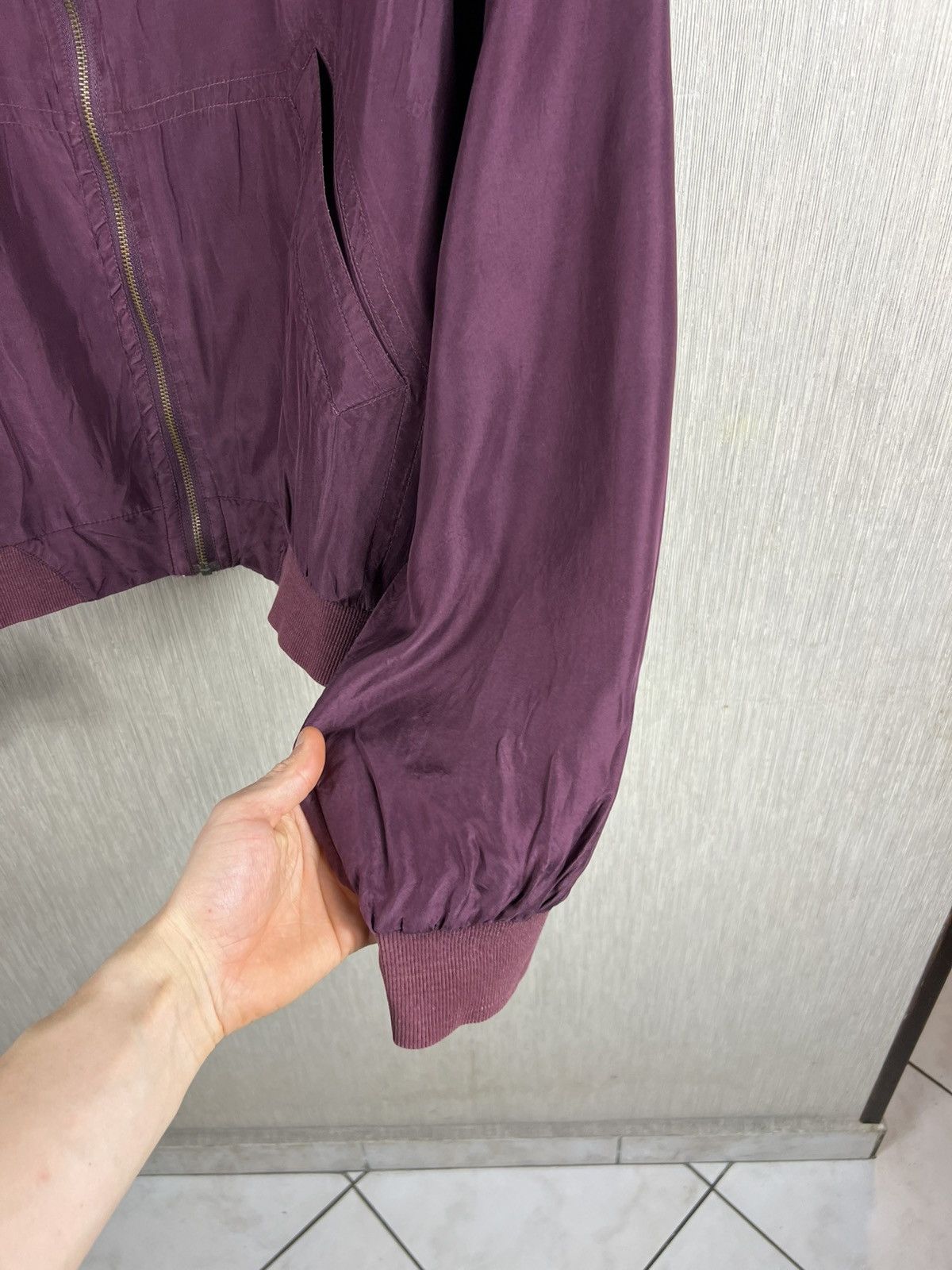 Japanese Brand Vintage 90s Van Zon 100% silk bomber zip jacket y2k japanese Size US M / EU 48-50 / 2 - 10 Thumbnail
