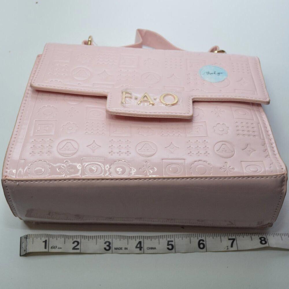Designer FAO Pink Embossed Small Tote Bag Size ONE SIZE - 1 Thumbnail