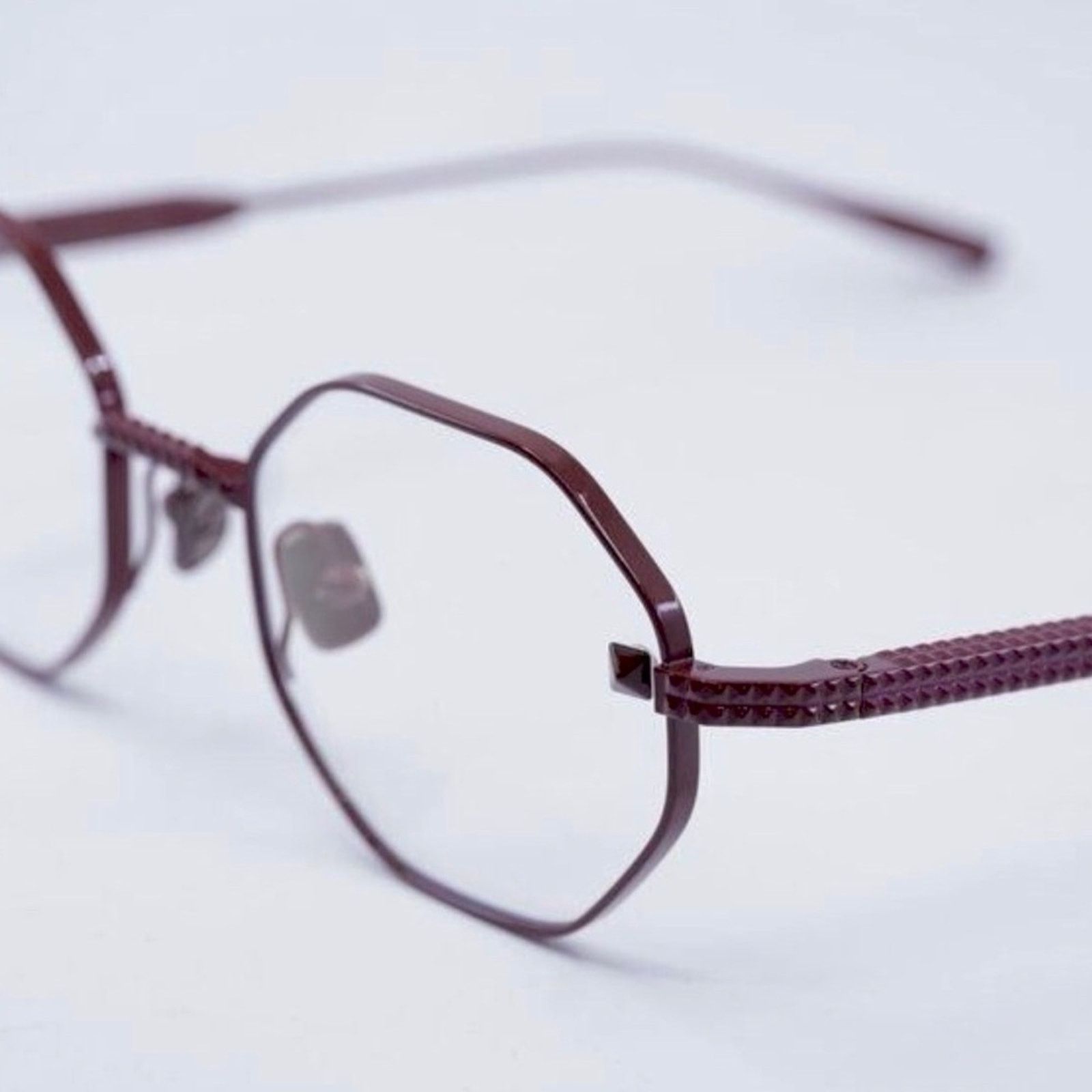 Valentino New! Valentino Bordeaux Glasses, V STUD VLX 122B, Authentic Size ONE SIZE - 6 Thumbnail