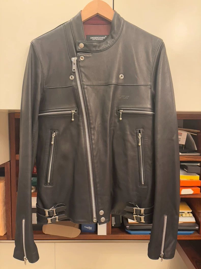Undercover Undercover Takahashi Shield diagonal zipper black suede lea Size US L / EU 52-54 / 3 - 1 Thumbnail