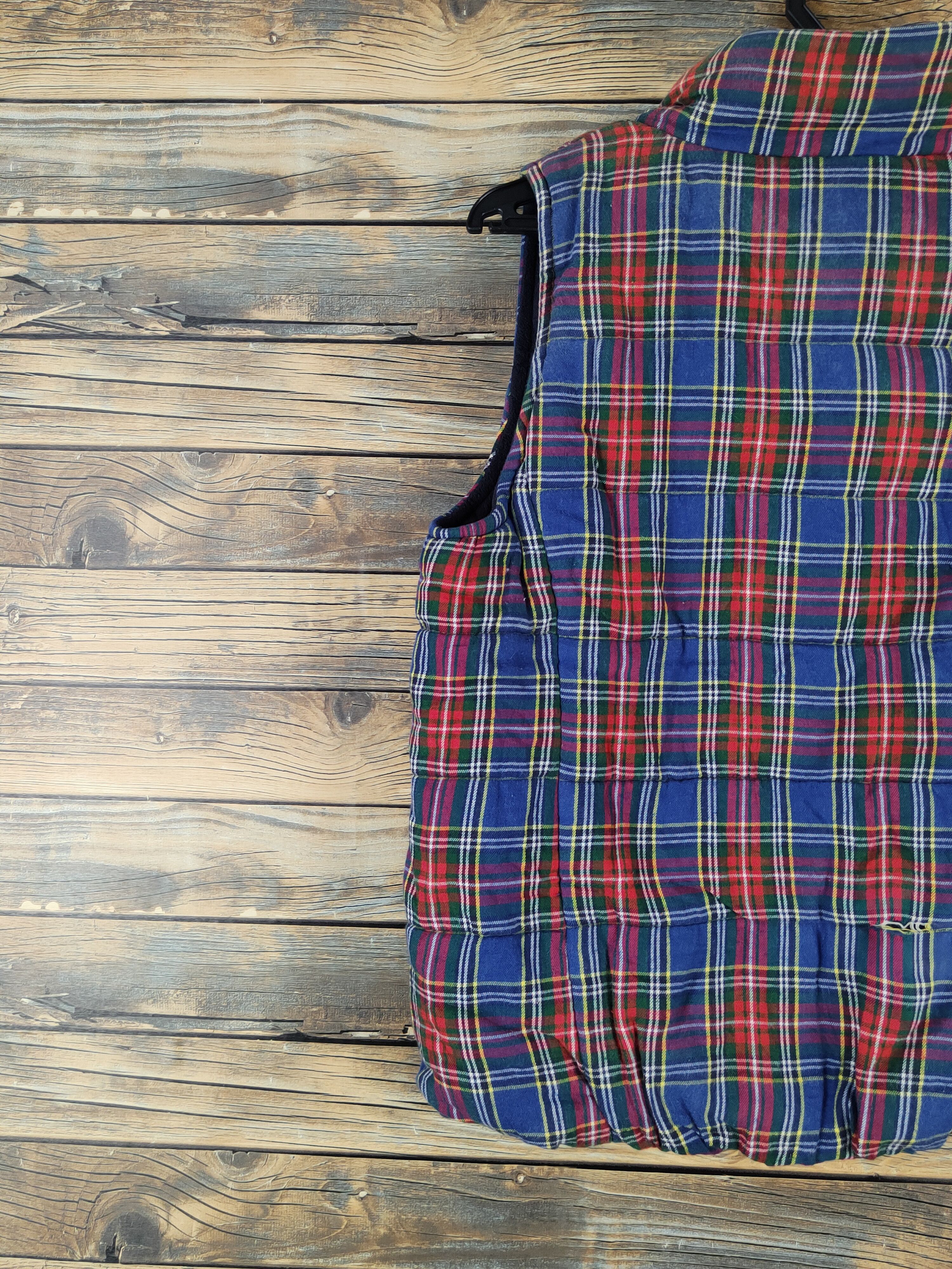 Junko Shimada Junko Shimada Blue Red checkered Vests #W1121 Size US M / EU 48-50 / 2 - 9 Thumbnail