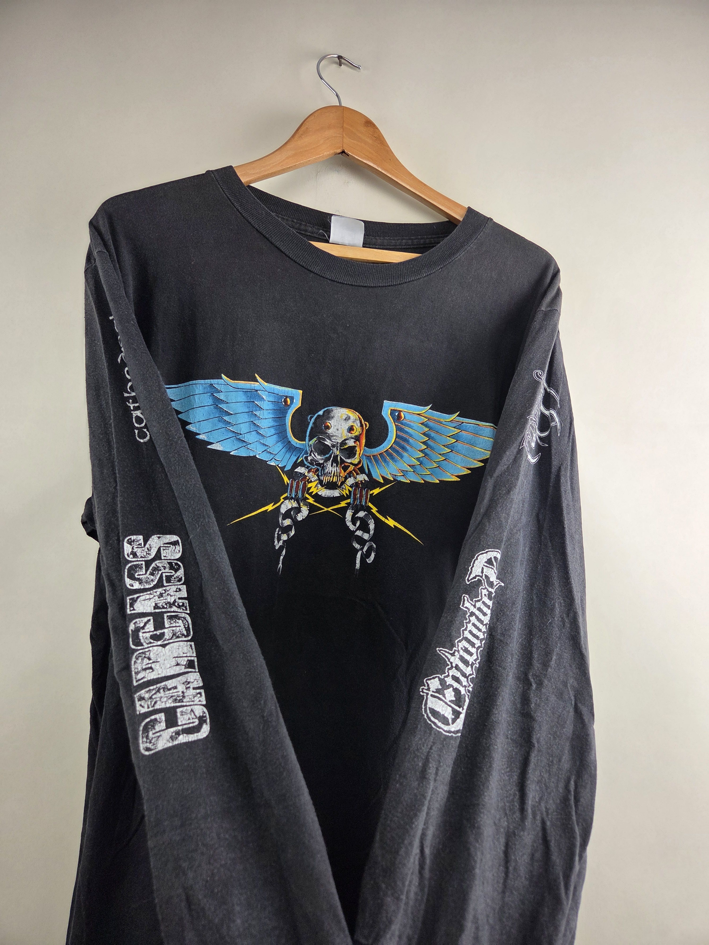 Band Tees × Vintage 1992 Earache Gods of grind Entombed Carcass Long-sleeved Size US XL / EU 56 / 4 - 2 Thumbnail