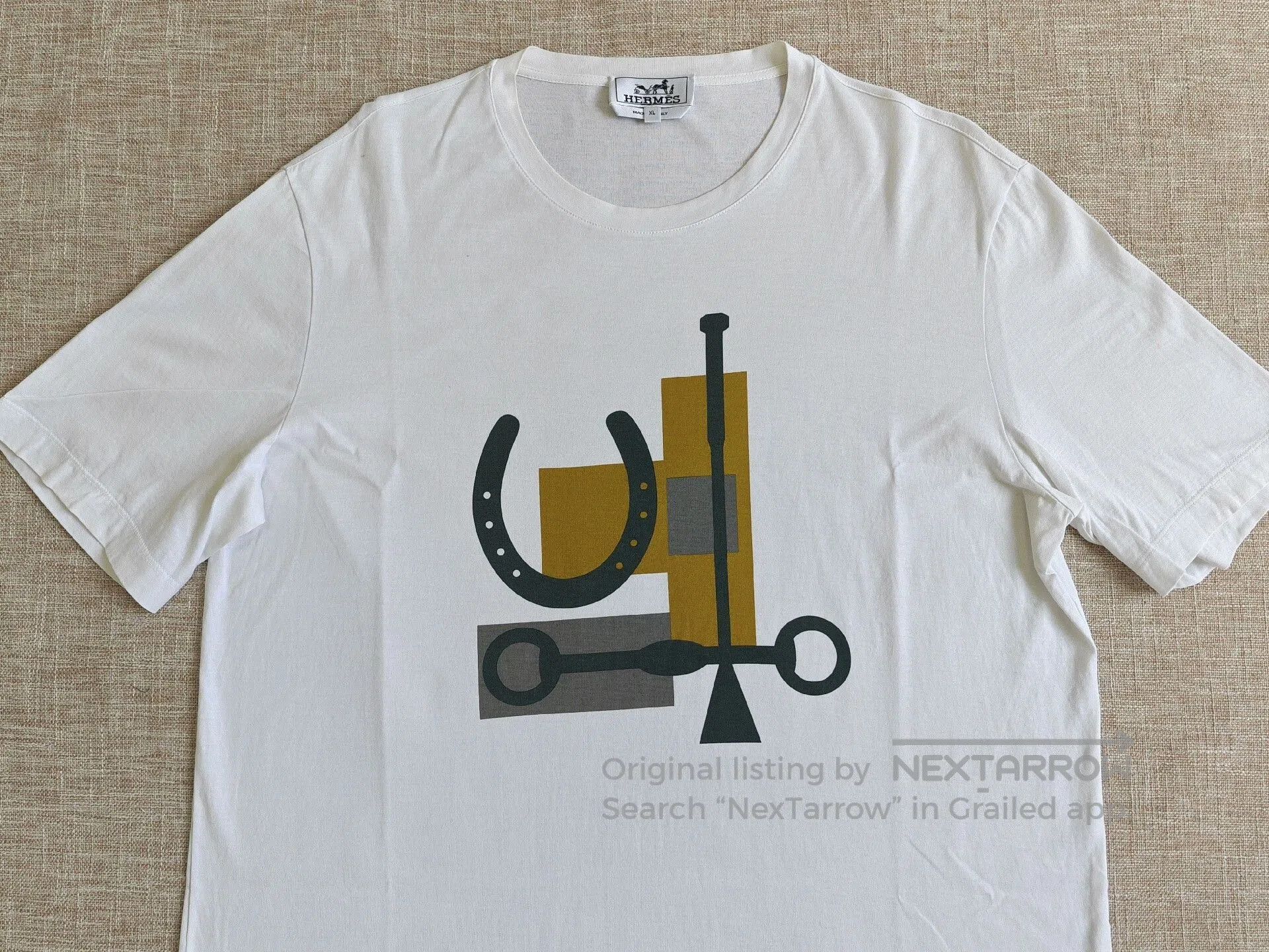 Hermes Hermes Men's Short Sleeve T-Shirt XL. Size US XL / EU 56 / 4 - 3 Thumbnail