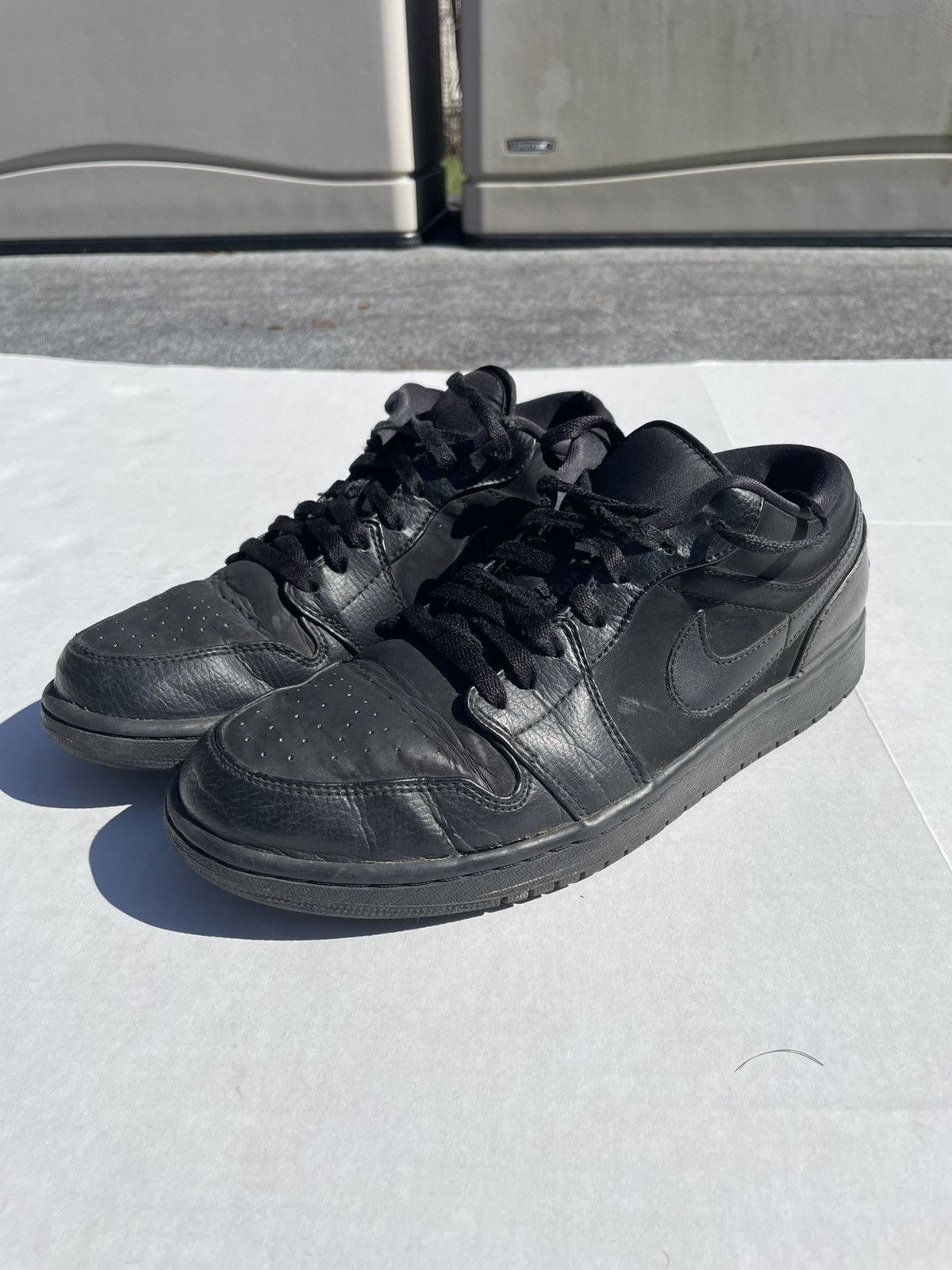 Nike Nike Air Jordan 1 Low Triple Black - Size 10 Size US 10 / EU 43 - 1 Thumbnail