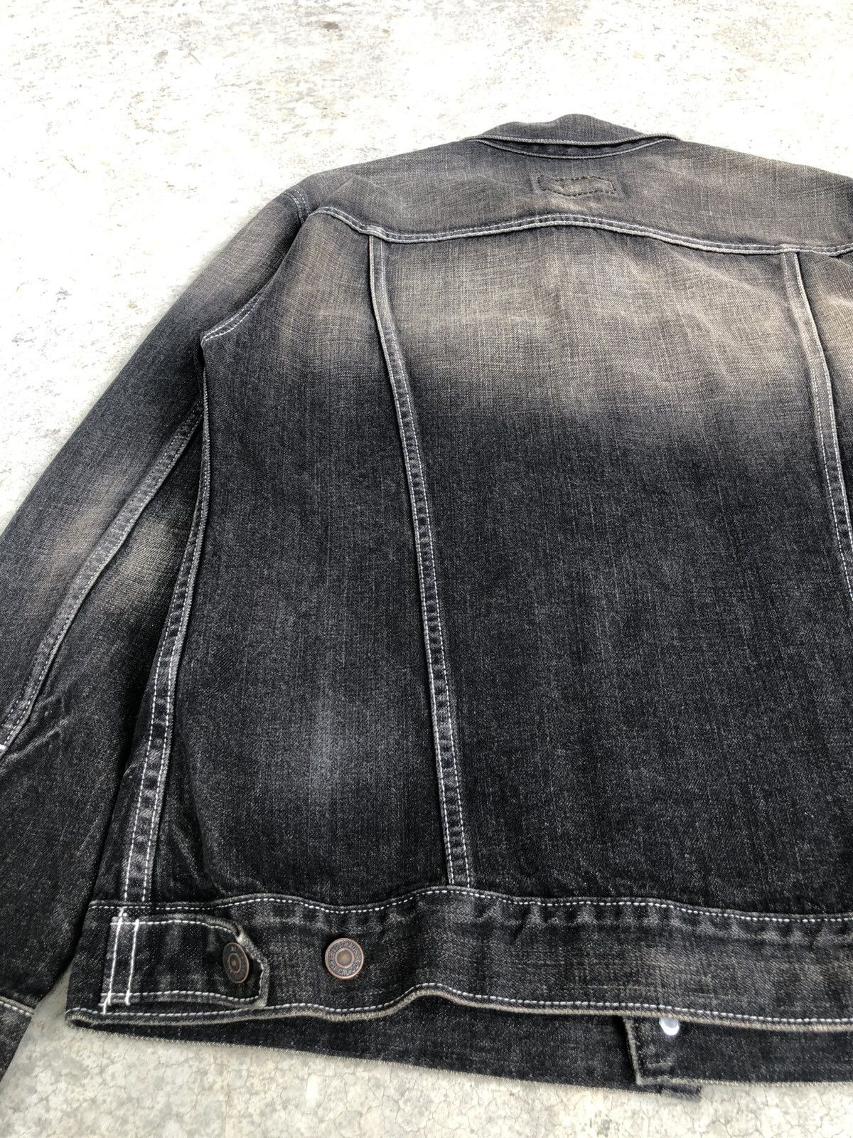 Levi's Y2k Levi’s Denim Jacket Mud Wash Distressed Size US L / EU 52-54 / 3 - 11 Thumbnail