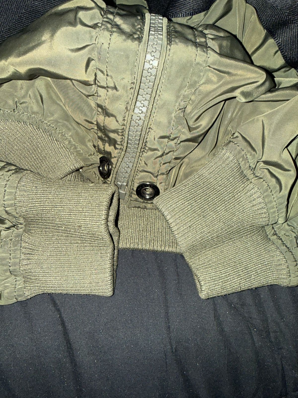 Sean John Sean John Olive Green Bomber parachute Jacket w/BlackStraps Size US XL / EU 56 / 4 - 7 Thumbnail
