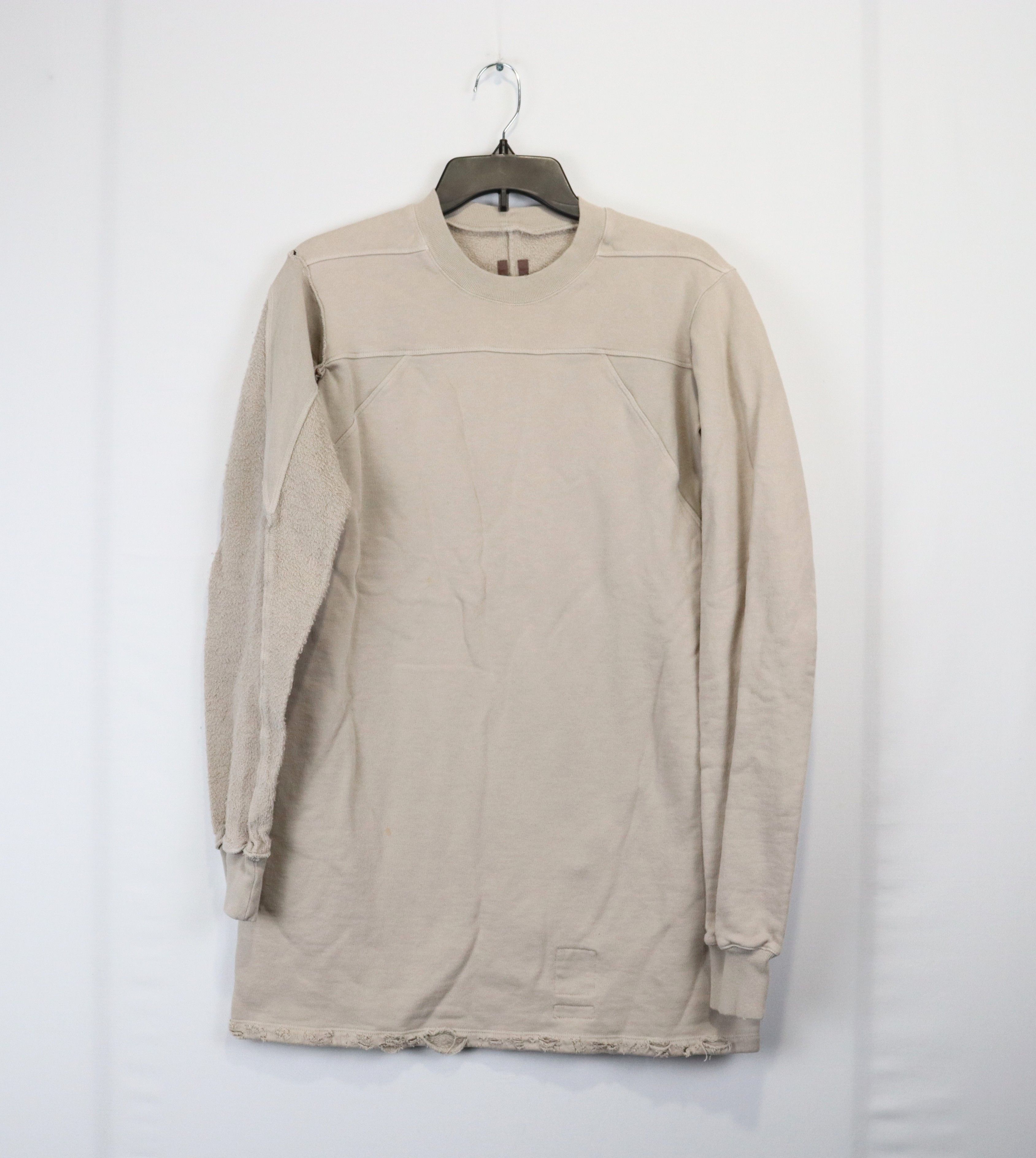 image of Rick Owens Drkshdw O1Rshd Level Crew Neck Long sleeve In Pearl, Men's (Size Medium)