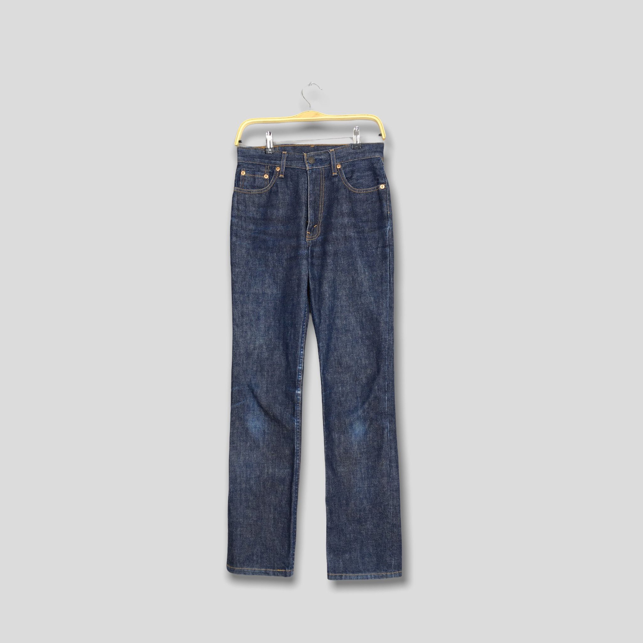 image of Size 28X31 Levi's 506 Indigo Blue Jeans Slim Fit Jeans in Blue Denim, Men's
