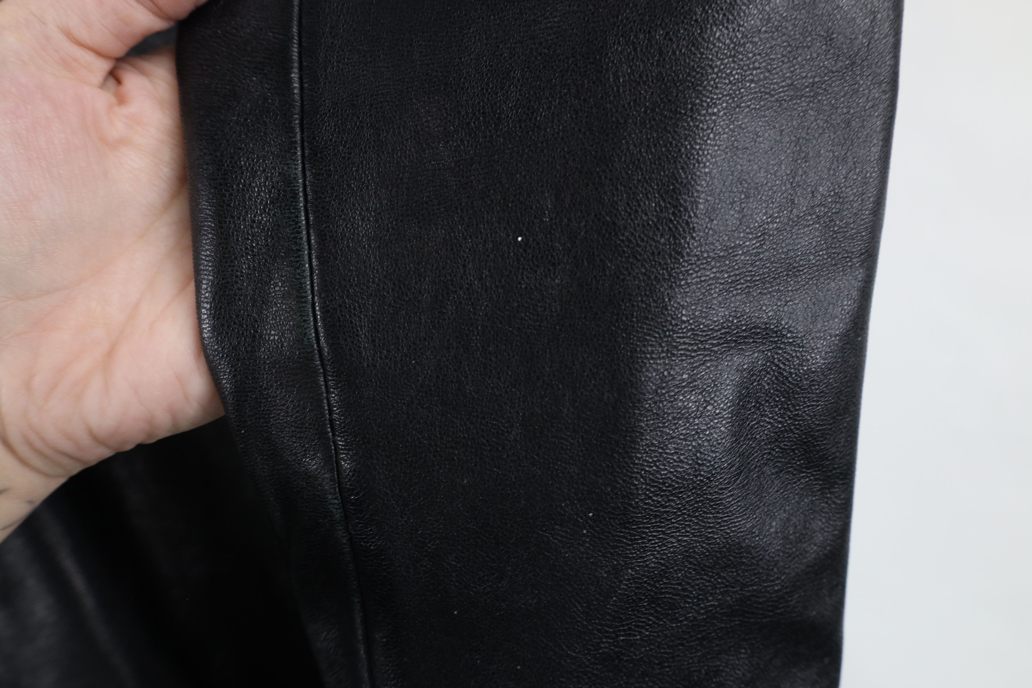 Vintage Vintage 90s Streetwear Leather Button Shirt Jacket Shacket Size M / US 6-8 / IT 42-44 - 7 Thumbnail